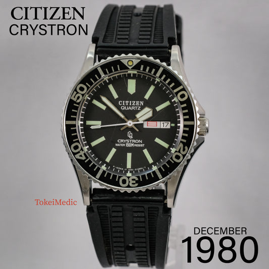 1980 Citizen Crystron Quartz Diver 4-212452