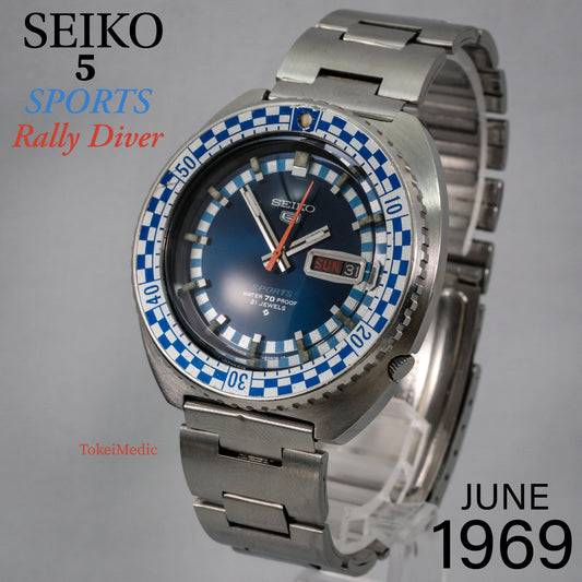 1969 Seiko 5 Sports Rally Diver 6119-8300