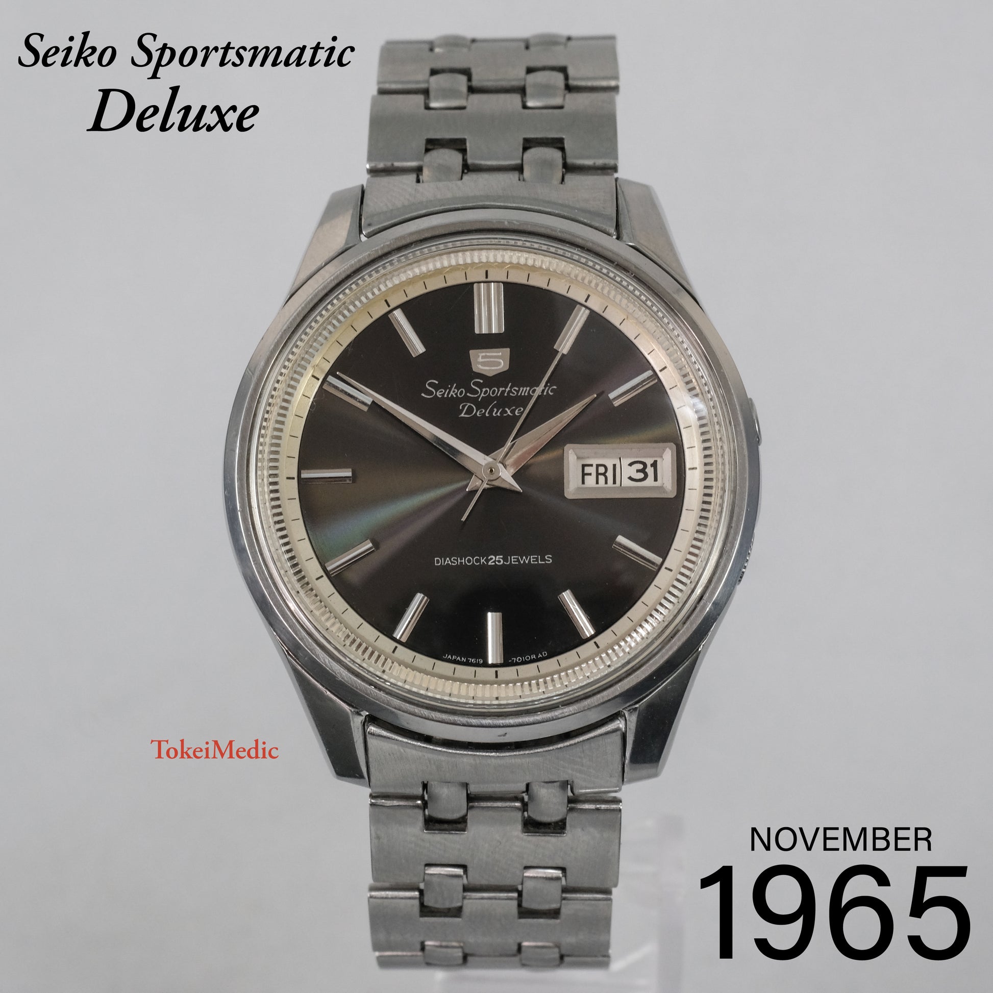 1965 Seiko Sportsmatic Deluxe 7619-7010 – TokeiMedic