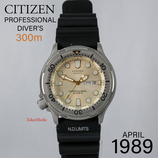 1989 Citizen Quartz Professional Diver's 300m 2855-269420