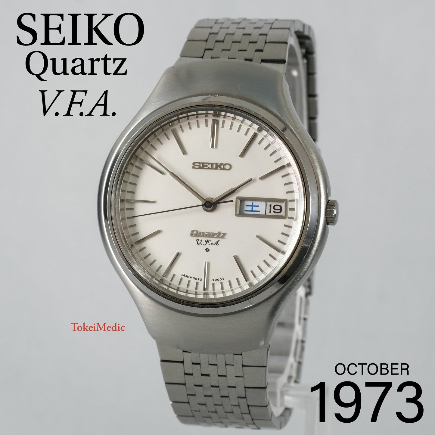 1973 Seiko Quartz V.F.A 3823-7001