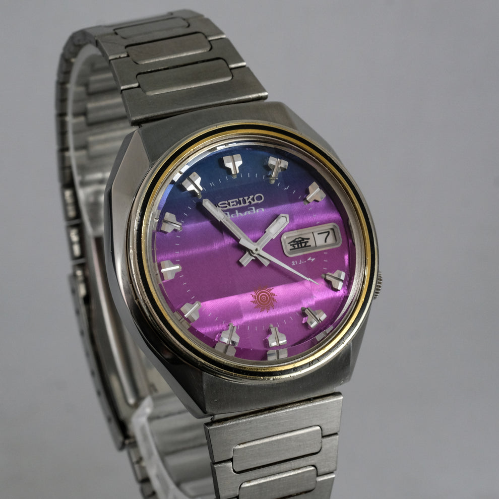 Montre Seiko Advan Automatique 1973 - Réf. 7019-7290, Cadran Bleu, Boîtier 39mm, Garantie 1 An