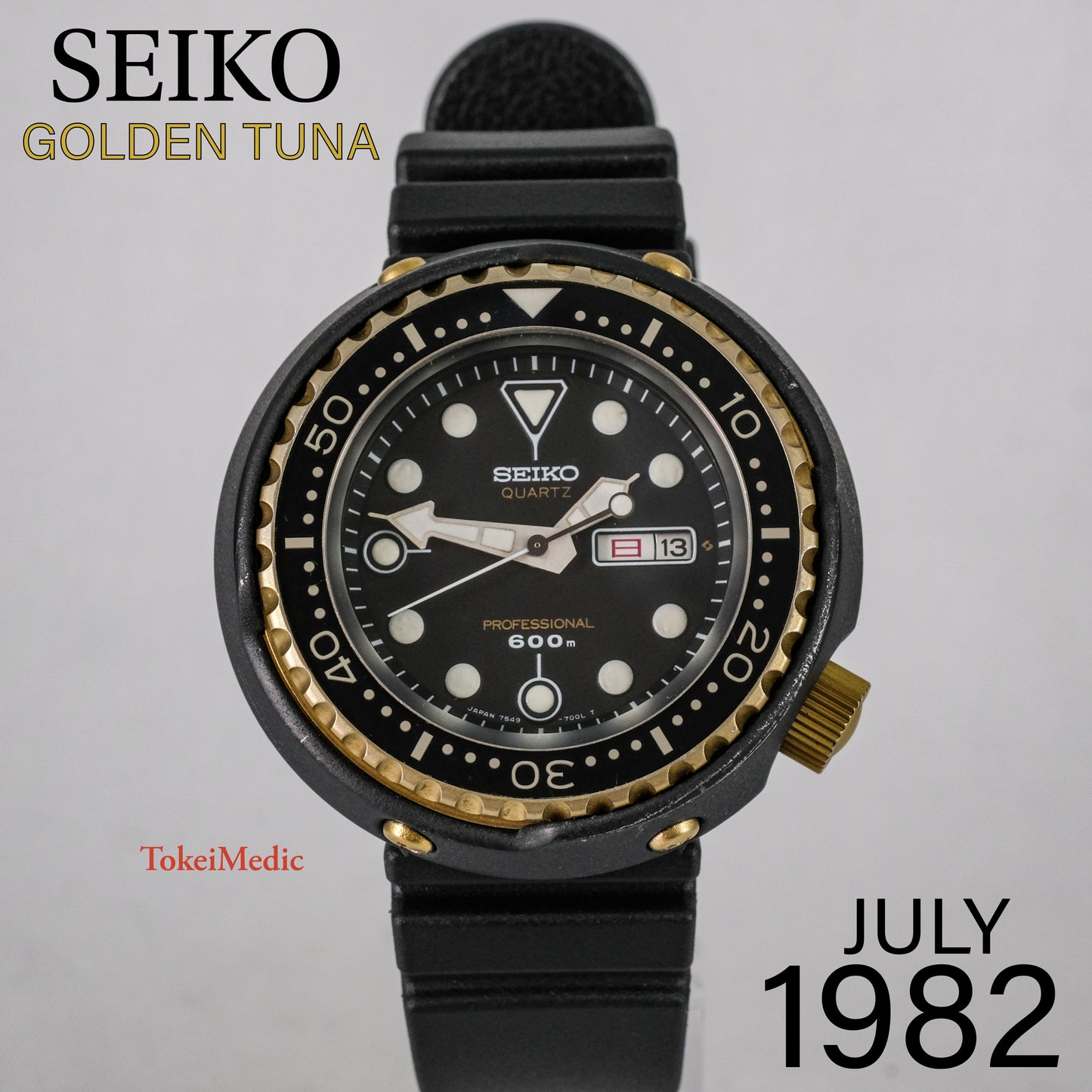 Reserved! 1982 Seiko "Golden Tuna" 600m Professional Diver 7459-7009