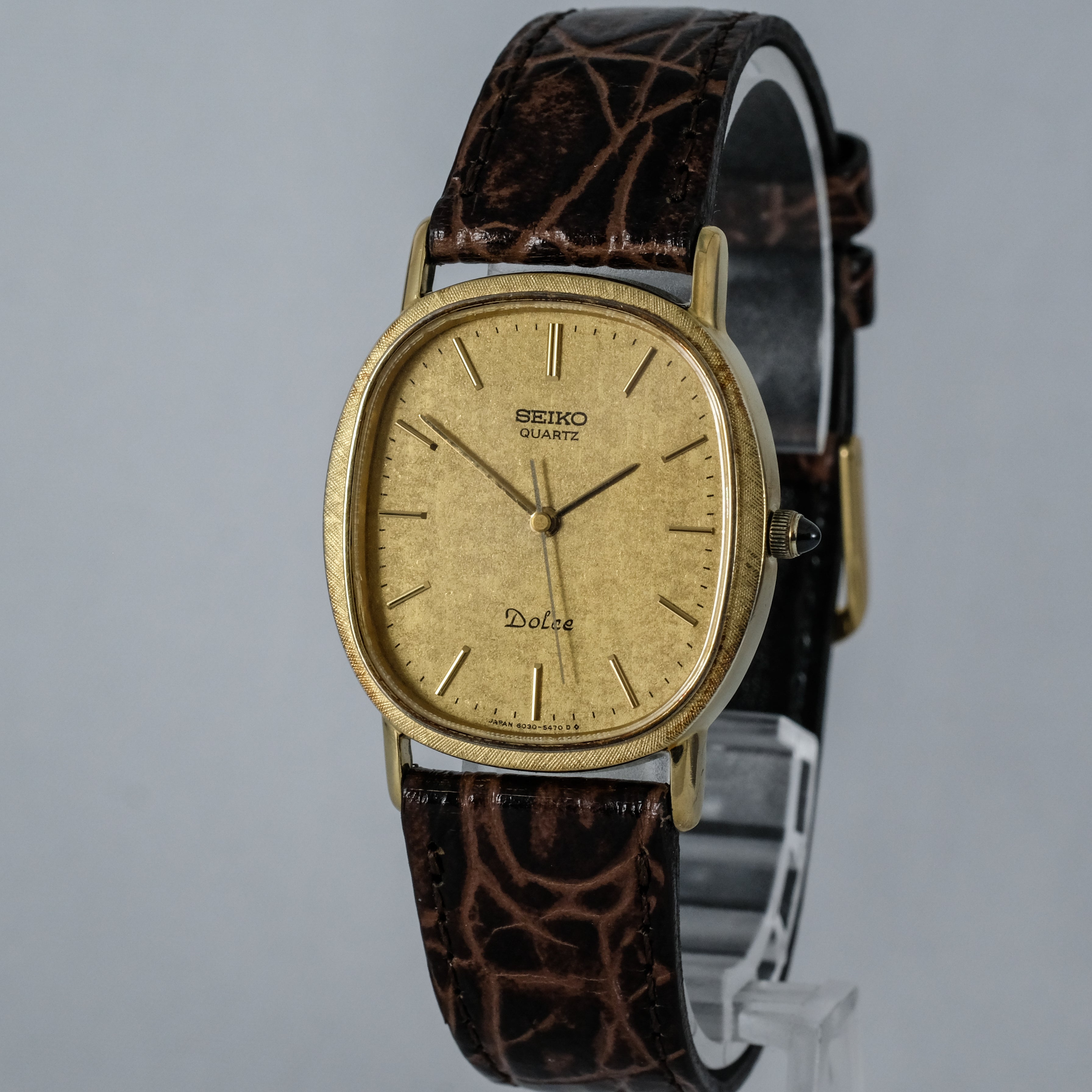 腕時計 1986 Seiko Dolce 7740-5000  ブランド Vintage 1986 [MINT] SEIKO Dolce 7740-5000 Gold Square Tank