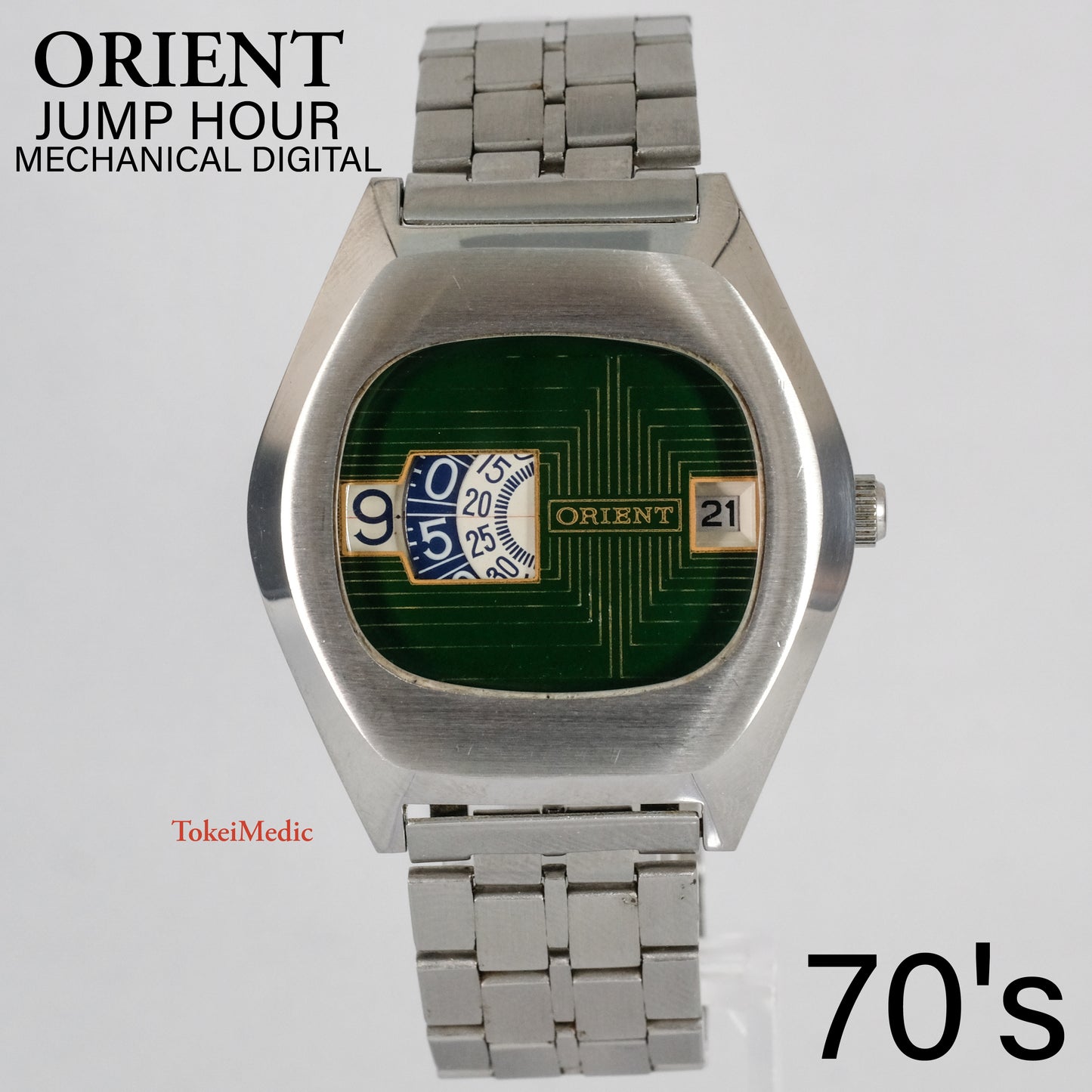 70's Orient "Jump Hour" Mechanical Digital G207101-40