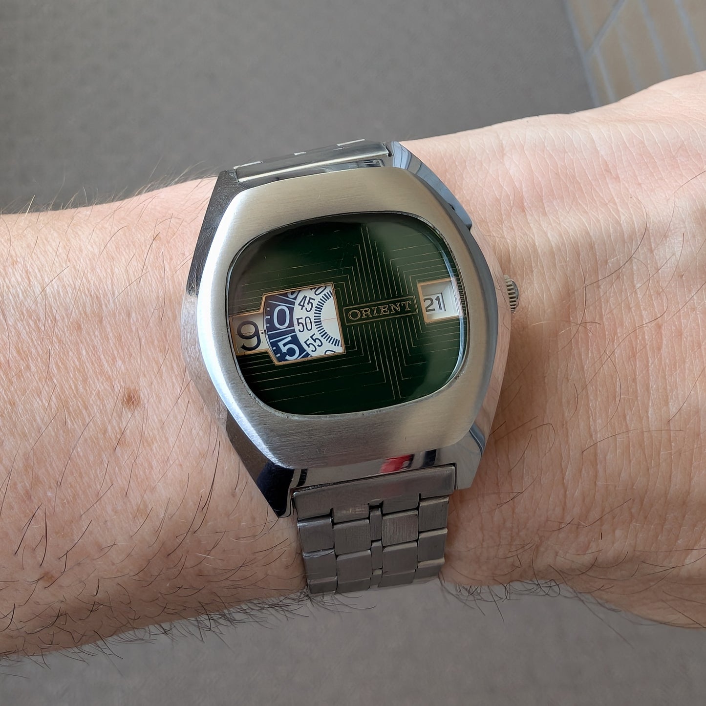 70's Orient "Jump Hour" Mechanical Digital G207101-40