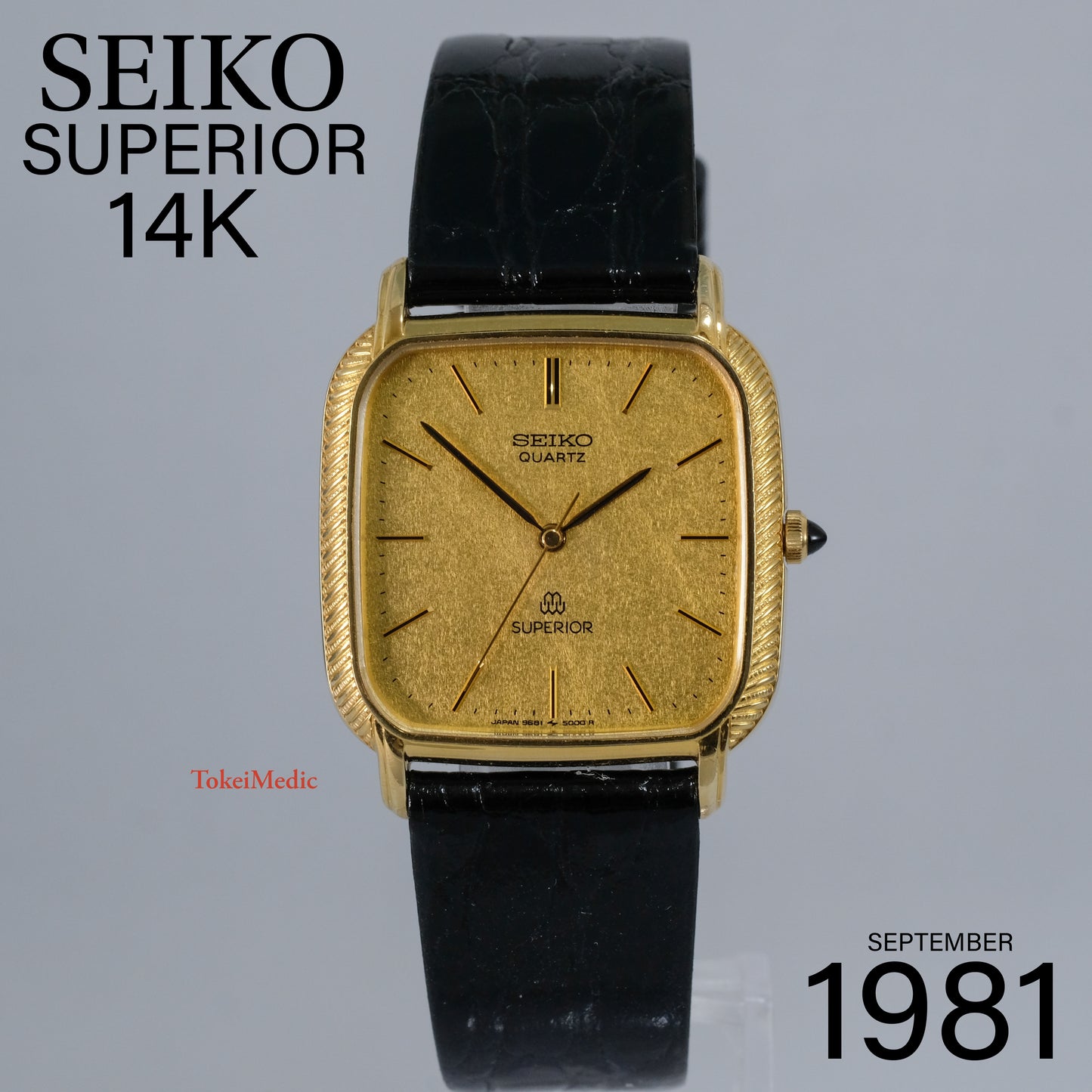 1981 Seiko Superior 14K 9681-5000