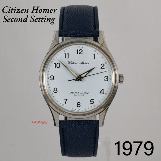 1979 Citizen Homer Second Setting Japan National Railway Watch