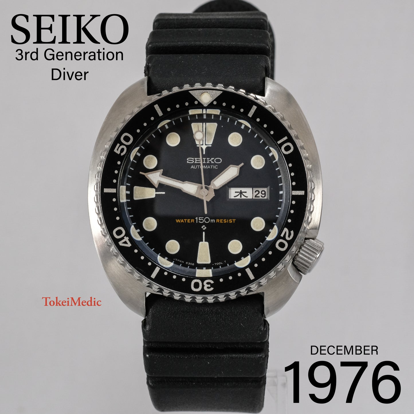 1976 Seiko "Turtle" 3rd Diver 6306-7001