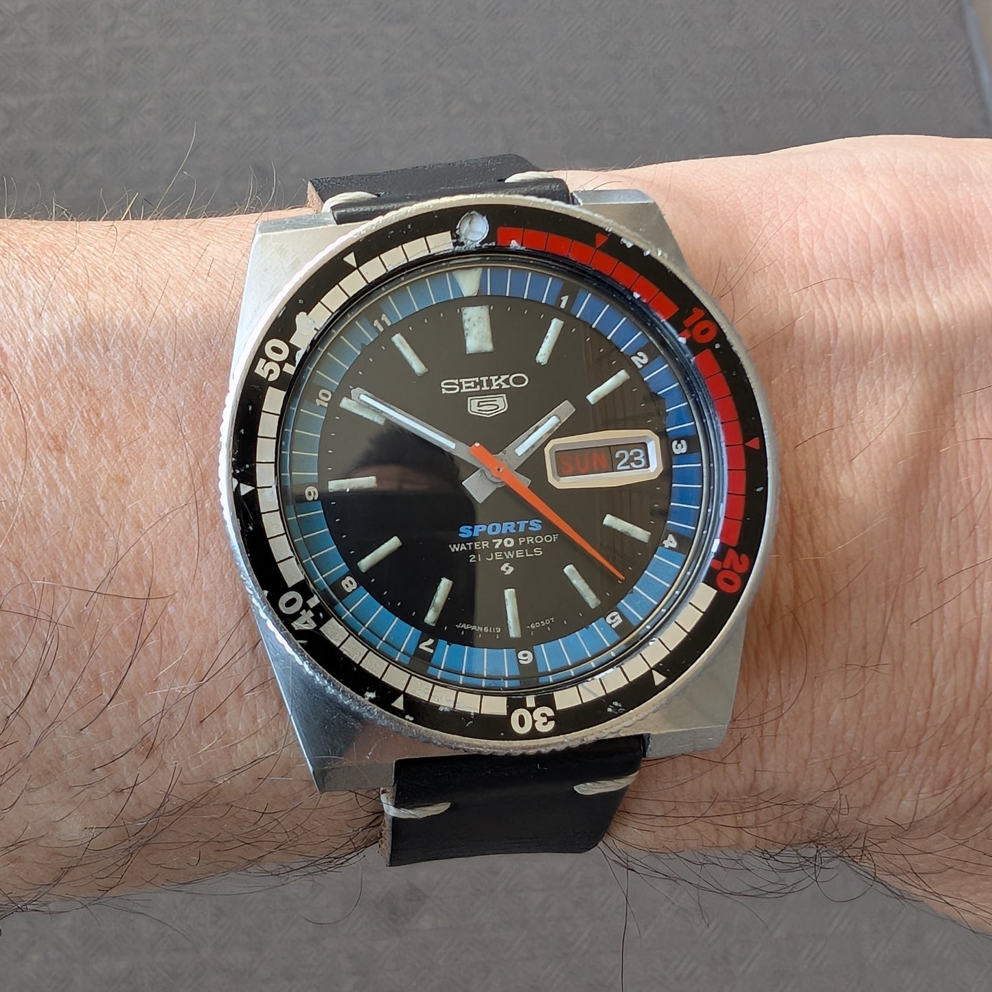 1969 Seiko 5 Sports Regatta Timer 6119-6050