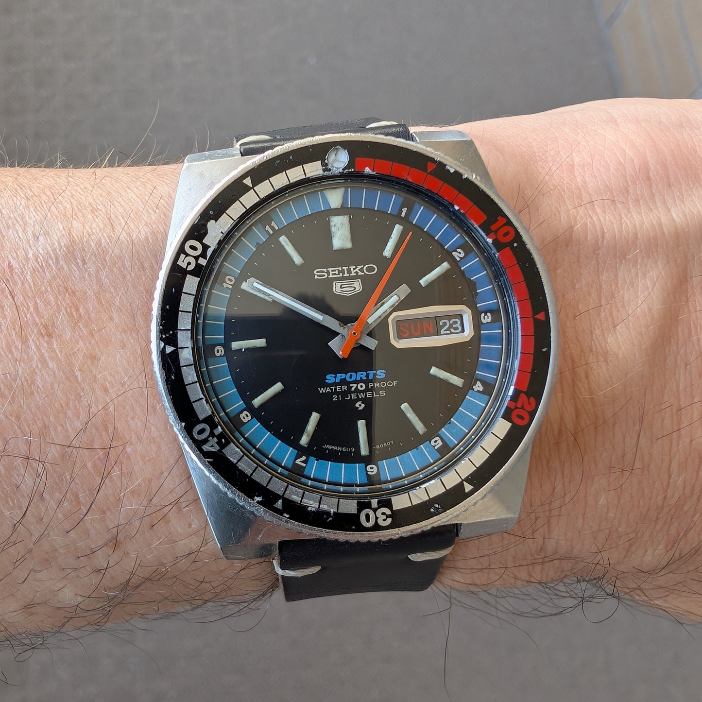 1969 Seiko 5 Sports Regatta Timer 6119-6050