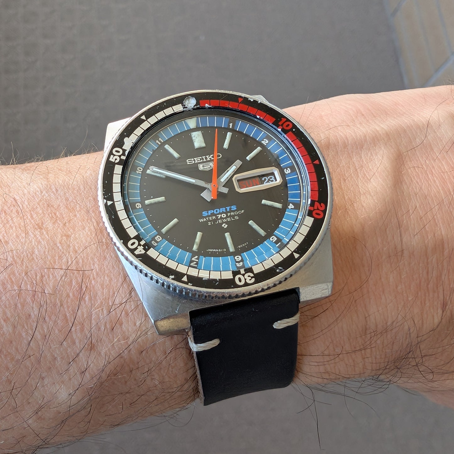 1969 Seiko 5 Sports Regatta Timer 6119-6050