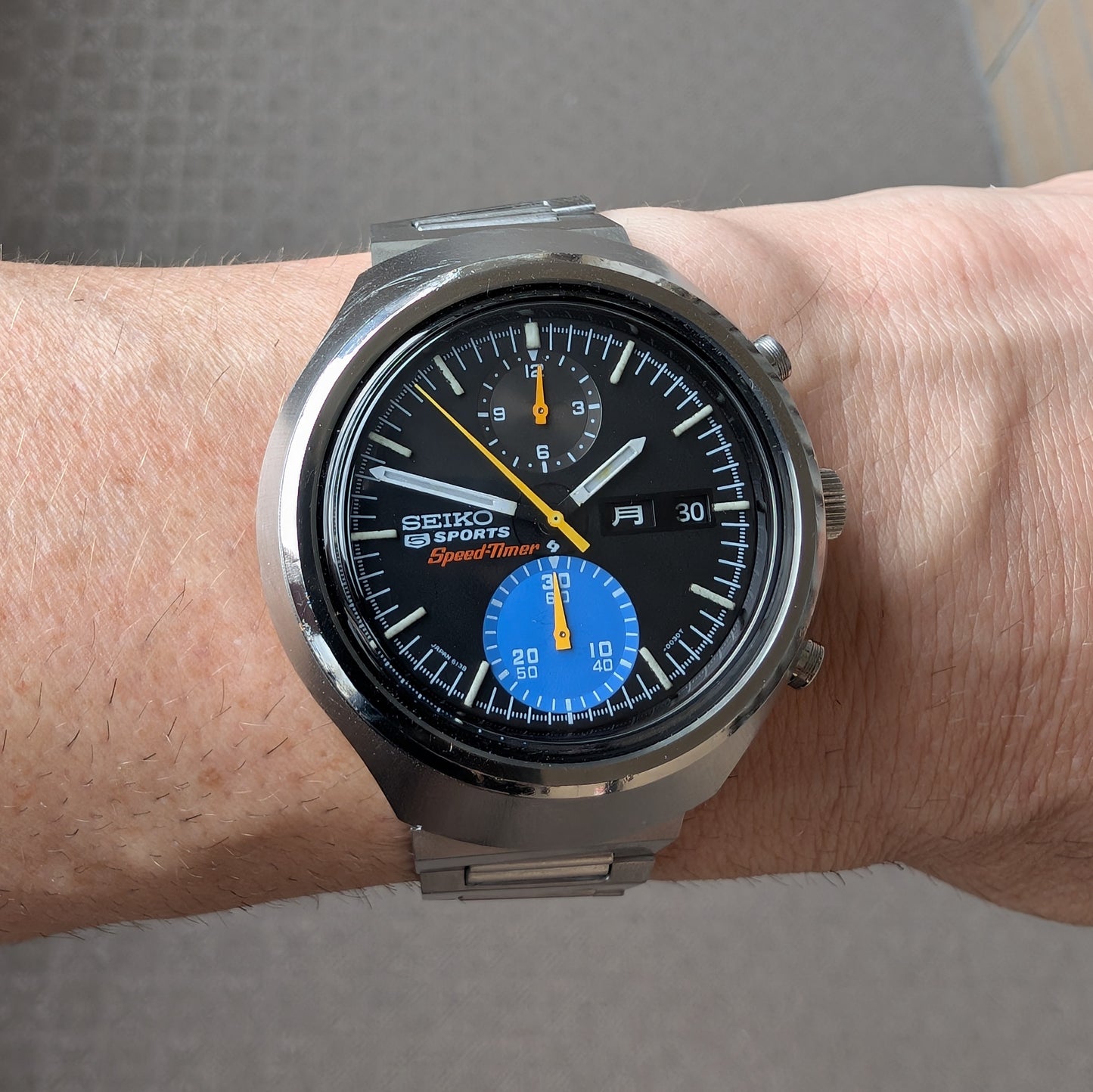 1971 Seiko 5 Sports SpeedTimer, Tokei Zara" 6138-0020