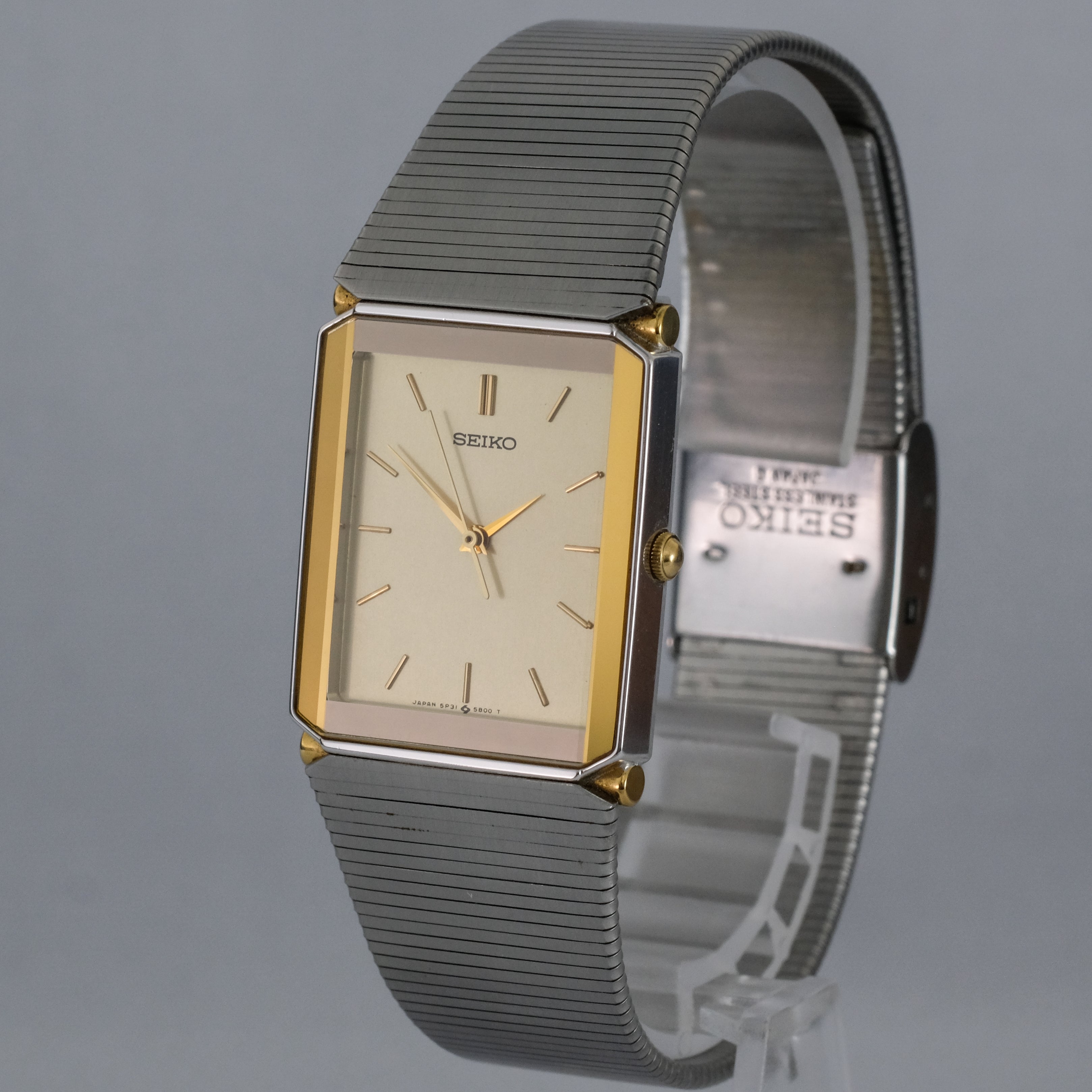 SEIKO 5P31-5A8A クォーツ 腕時計 セイコー 不動 シルバー 1988 Seiko Session 5P31-5A8A – TokeiMedic