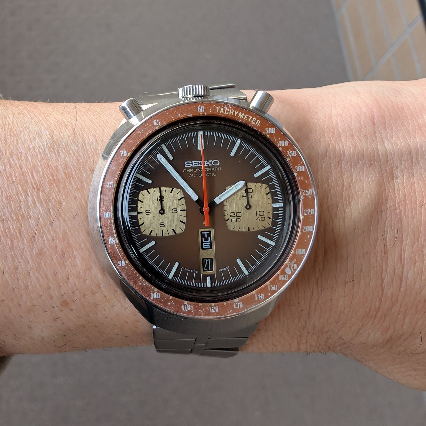 1976 Seiko "BullHead" SpeedTimer 6138-0040