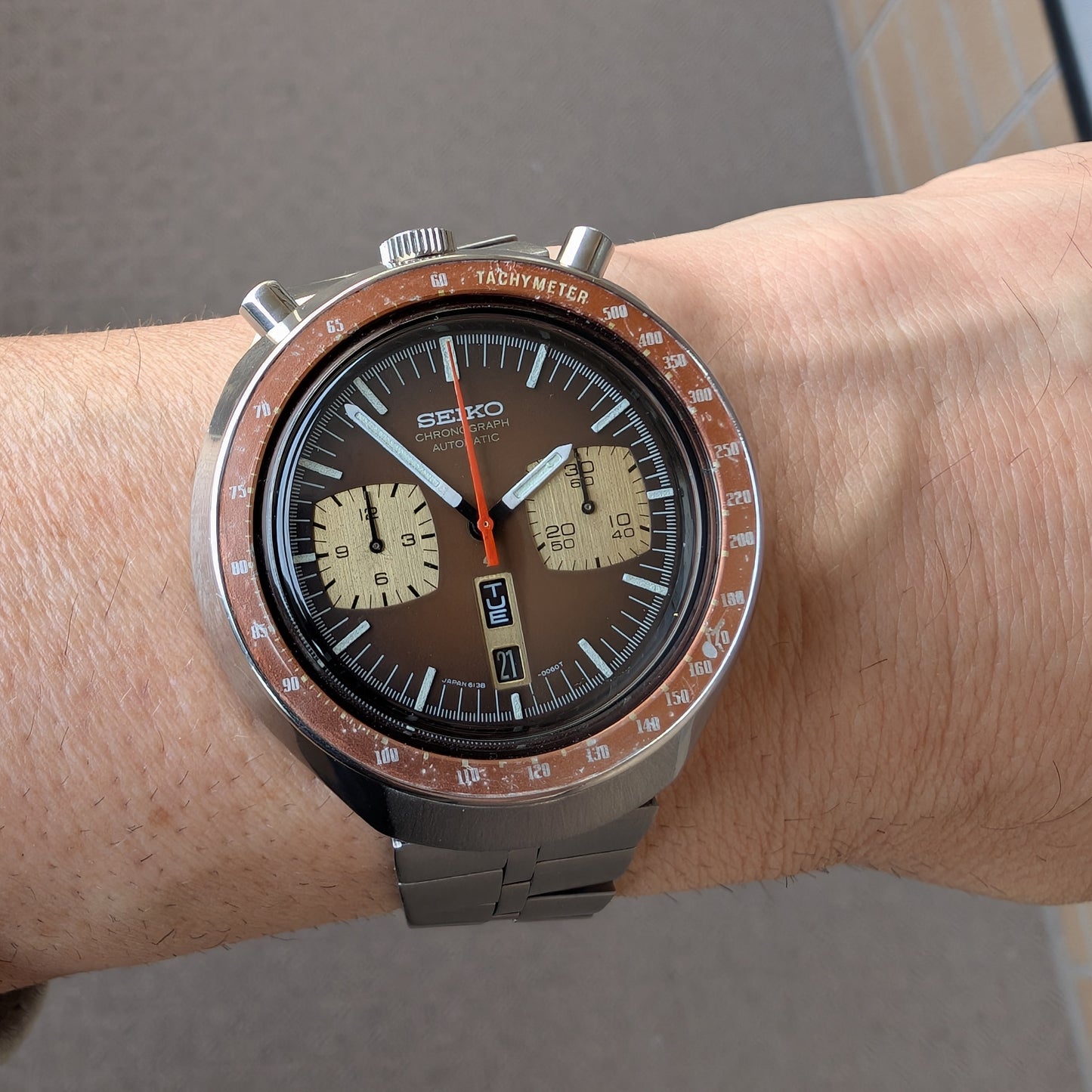 1976 Seiko "BullHead" SpeedTimer 6138-0040