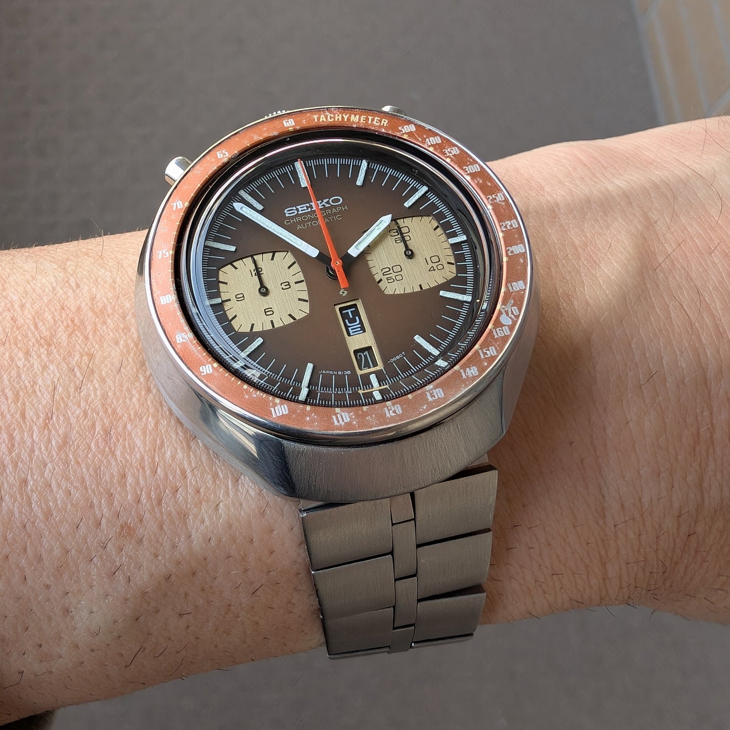 1976 Seiko "BullHead" SpeedTimer 6138-0040