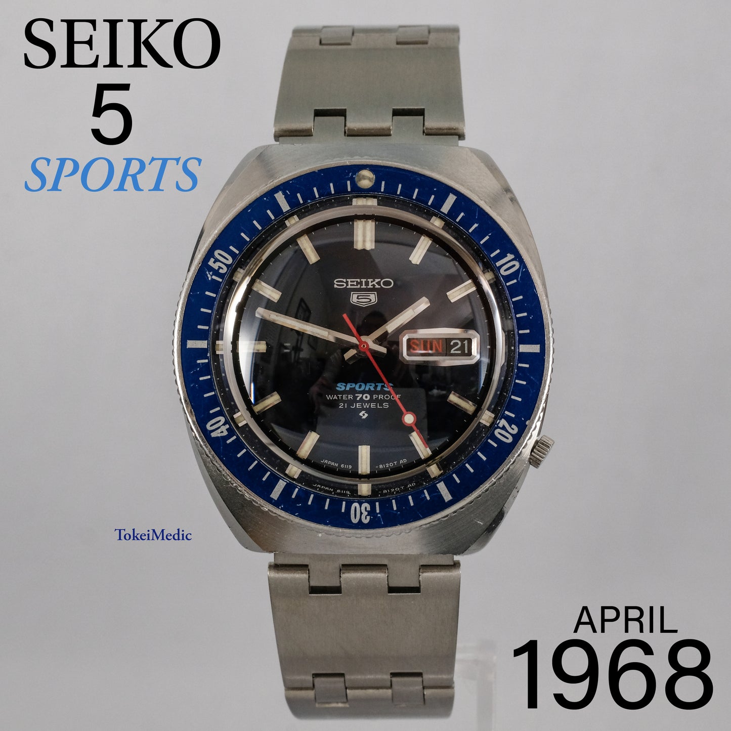 1968 Seiko 5 Sports 6119-8120
