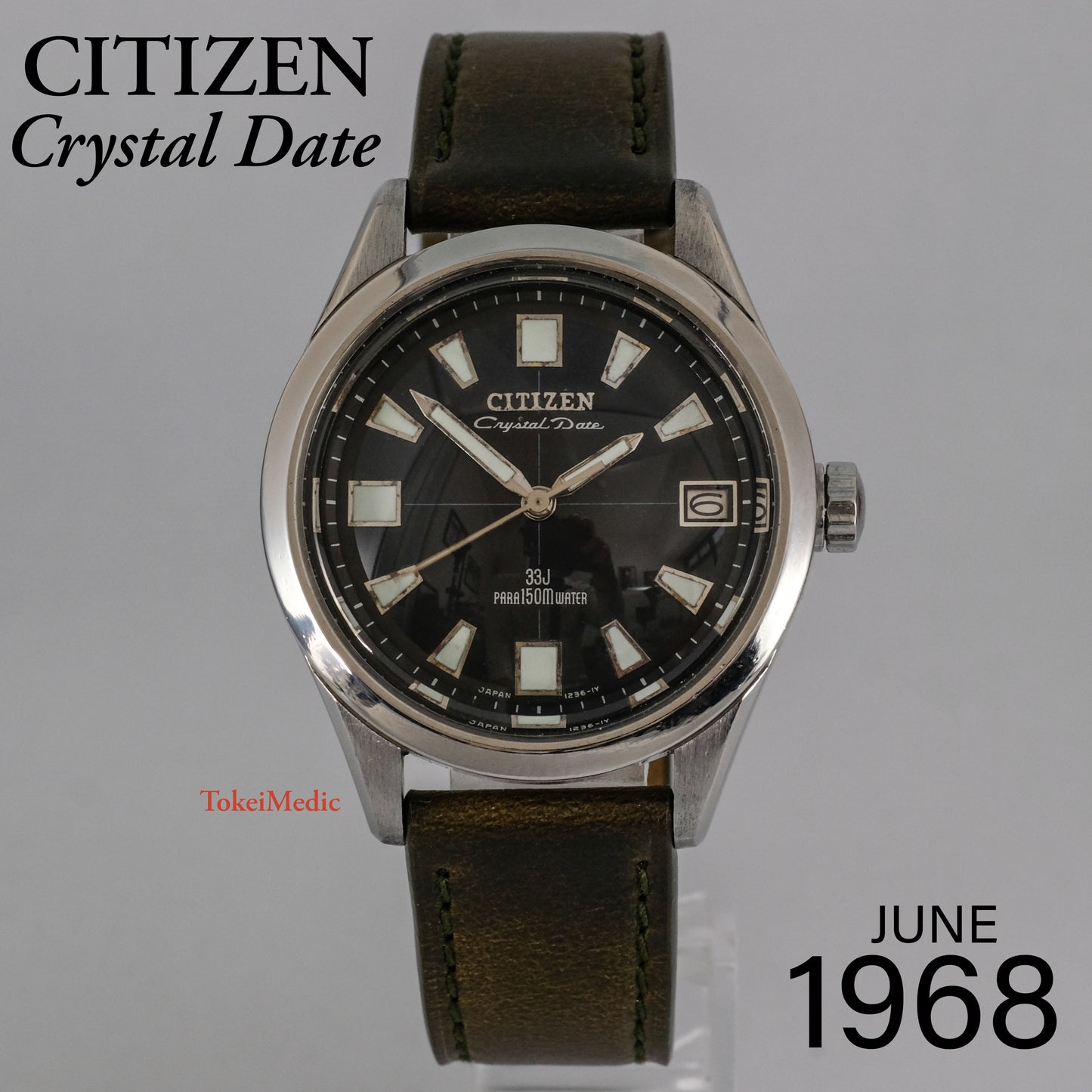 1968 Citizen Crystal Date AUDS52803-Y