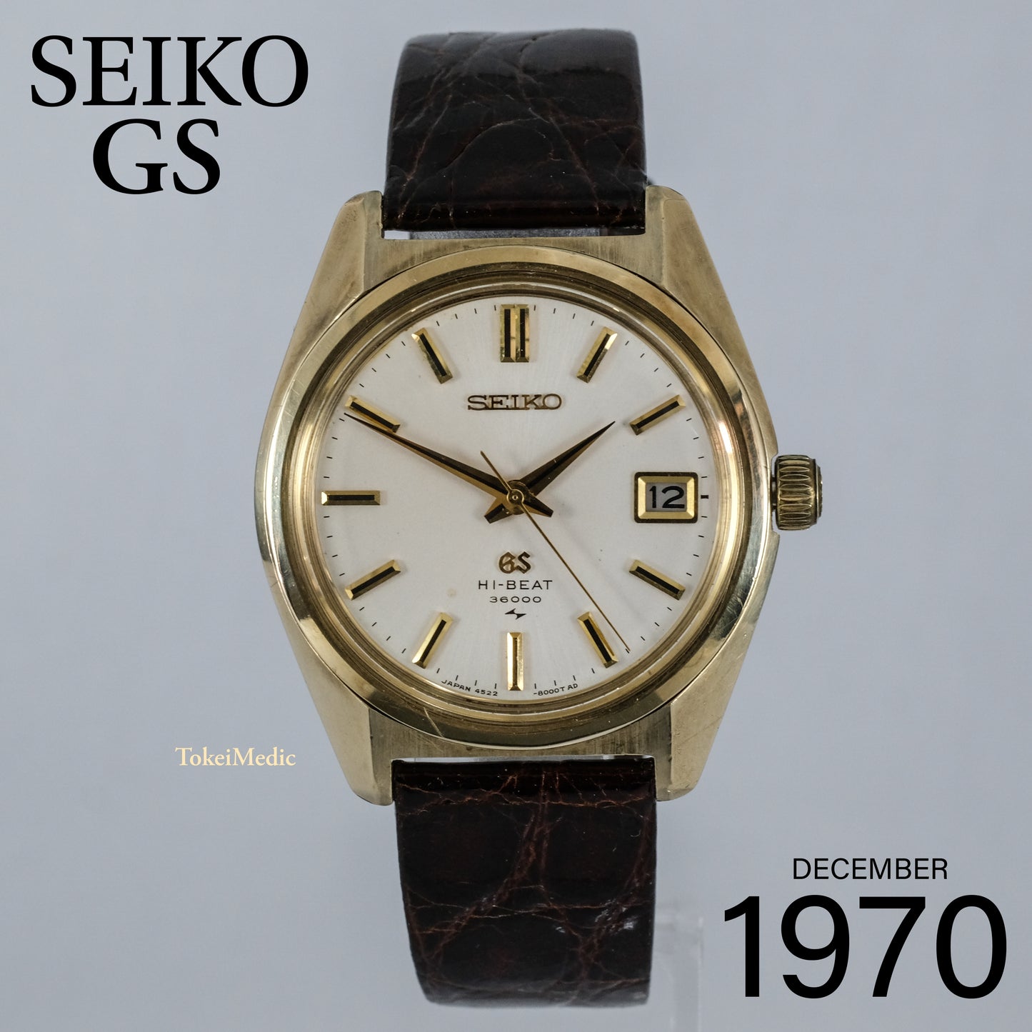 1970 Seiko GS 4522-8000 Cap Gold