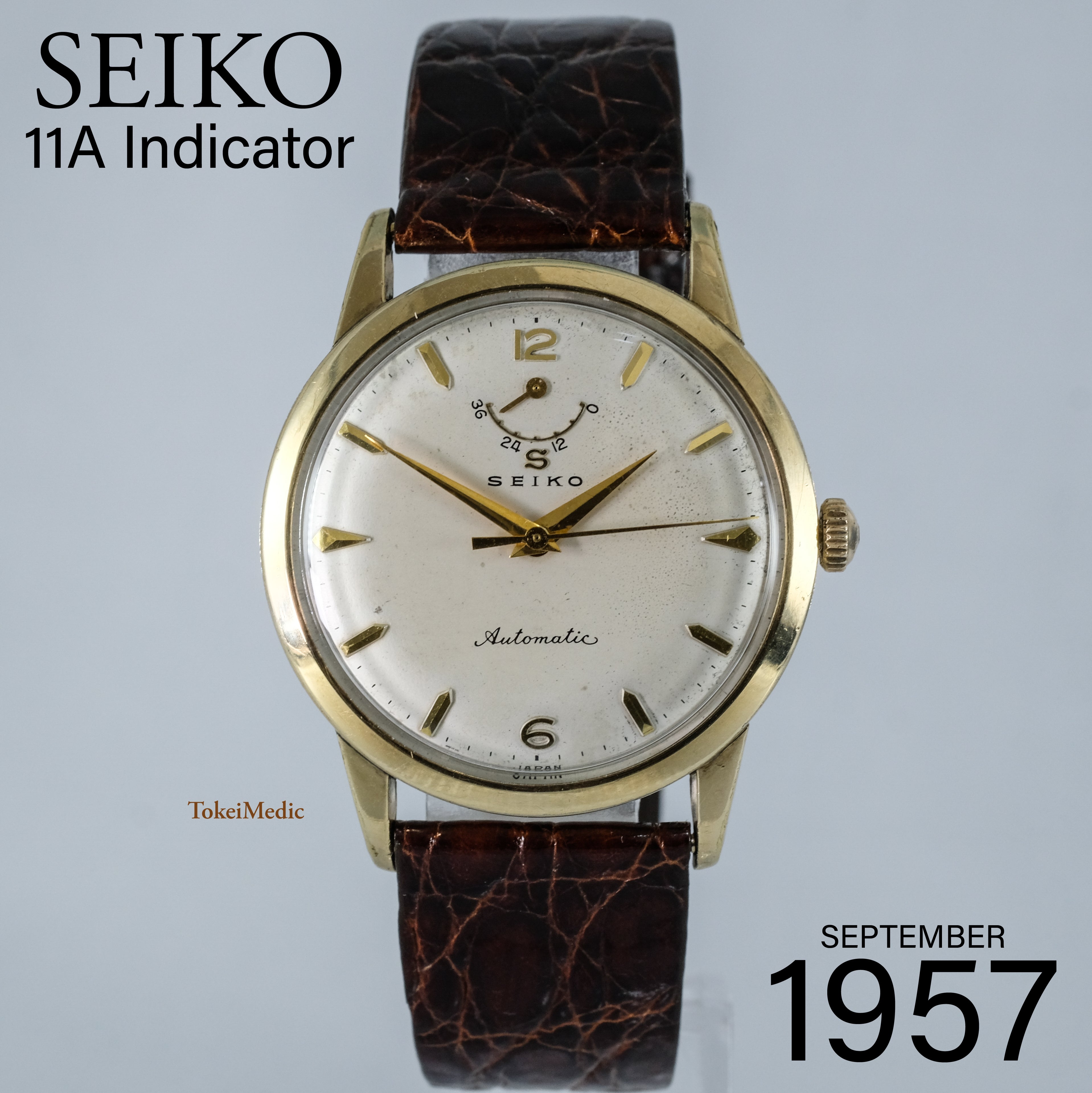 1957 Seiko Automatic 11A Indicator 14040 – TokeiMedic