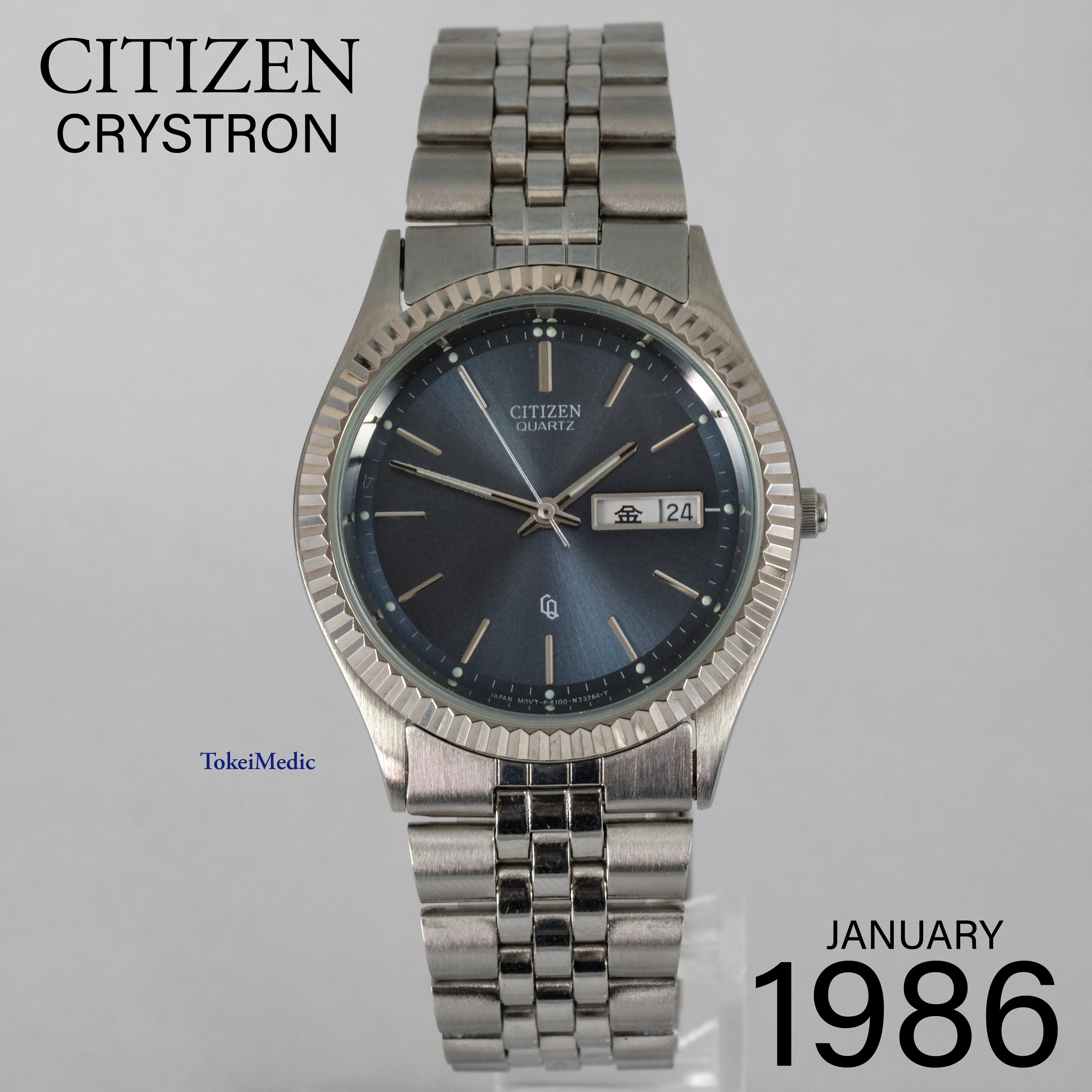 1986 Citizen Crystron 6100-S45393 – TokeiMedic