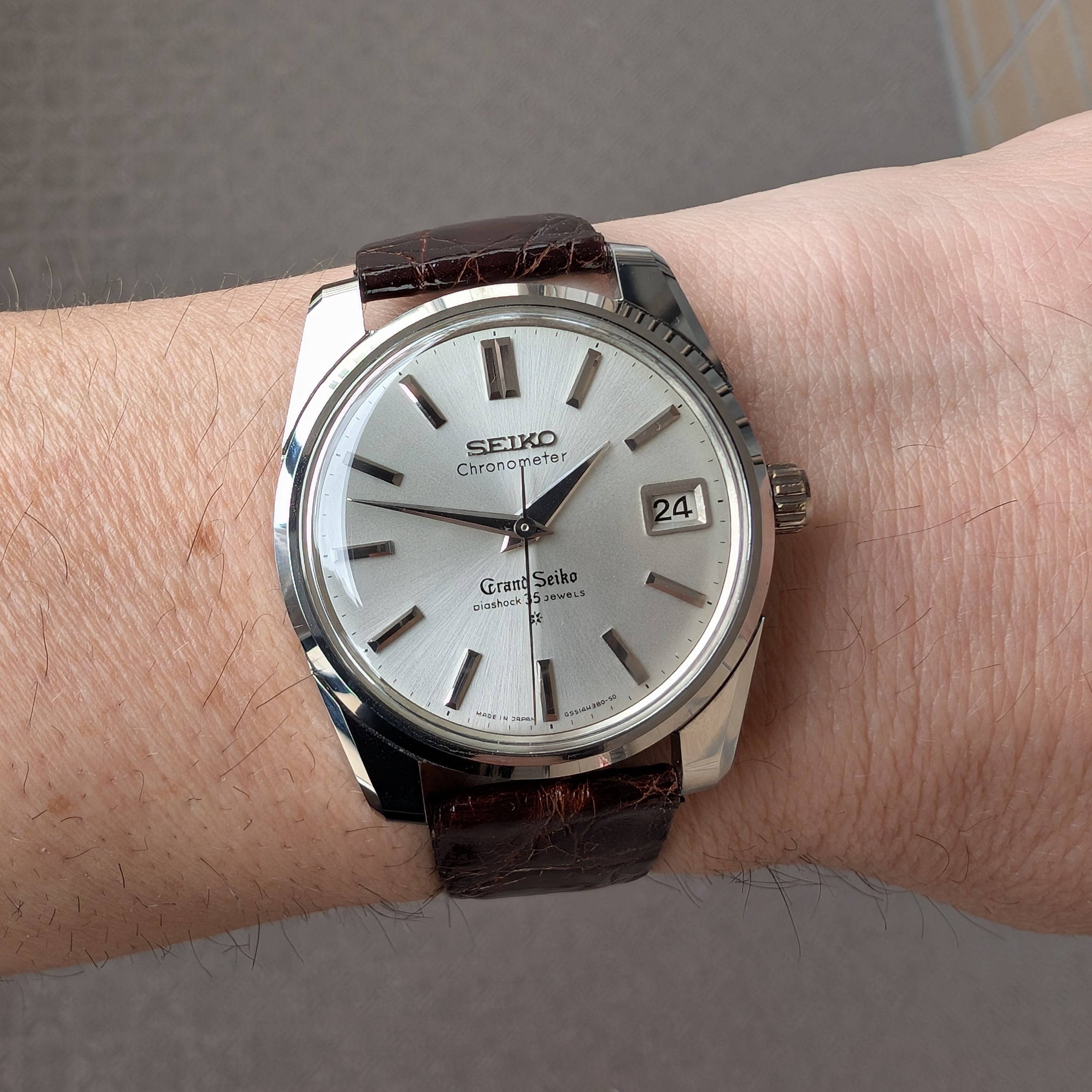 Seiko Grand Seiko Chronometer 35石 1963 Seiko Chronometer Grand Seiko SD dial 43999 – TokeiMedic