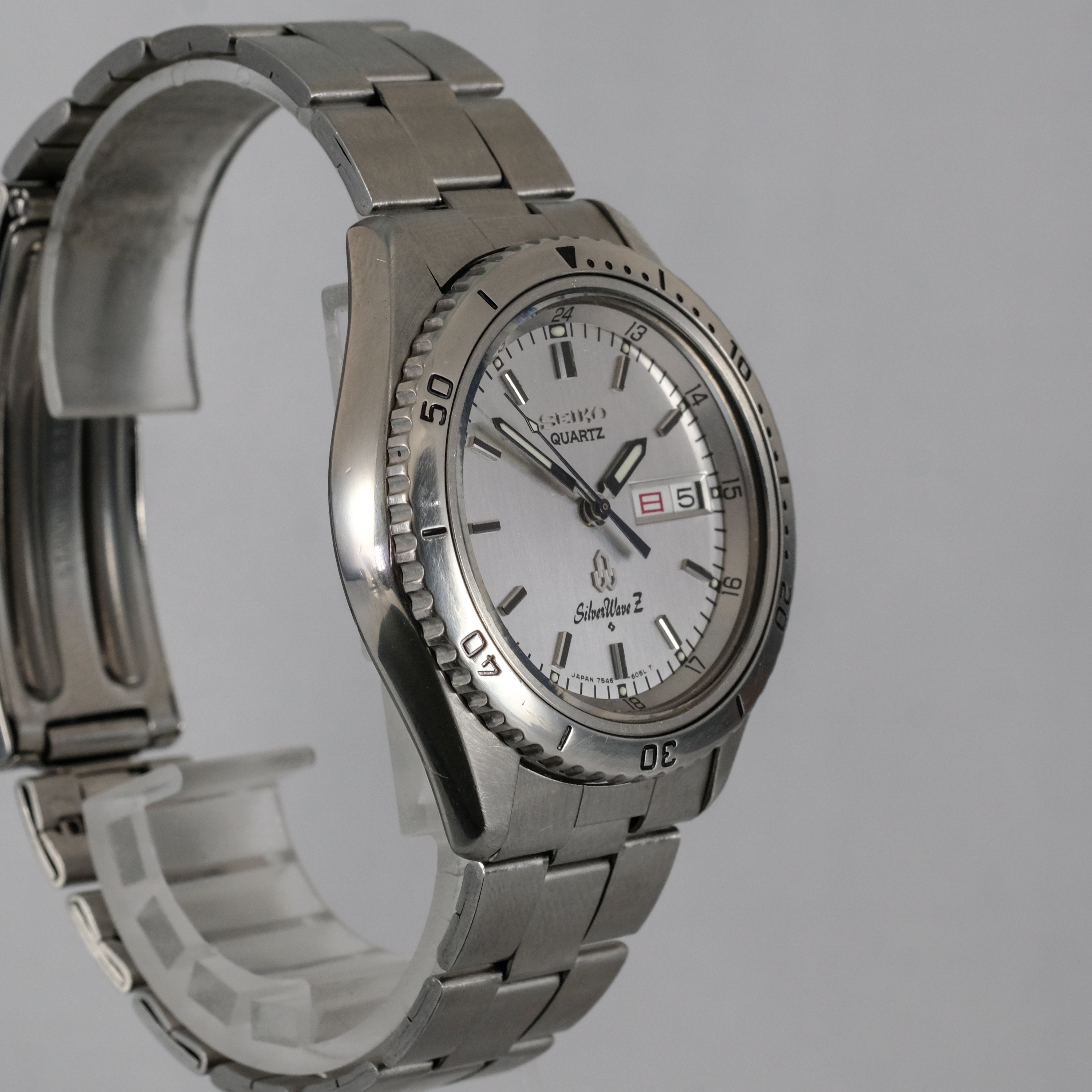 SEIKO Silverwave Z 腕時計　美品 稼働品　7546-605A 1978 Seiko Quartz SilverWave Z 7546-605A – TokeiMedic