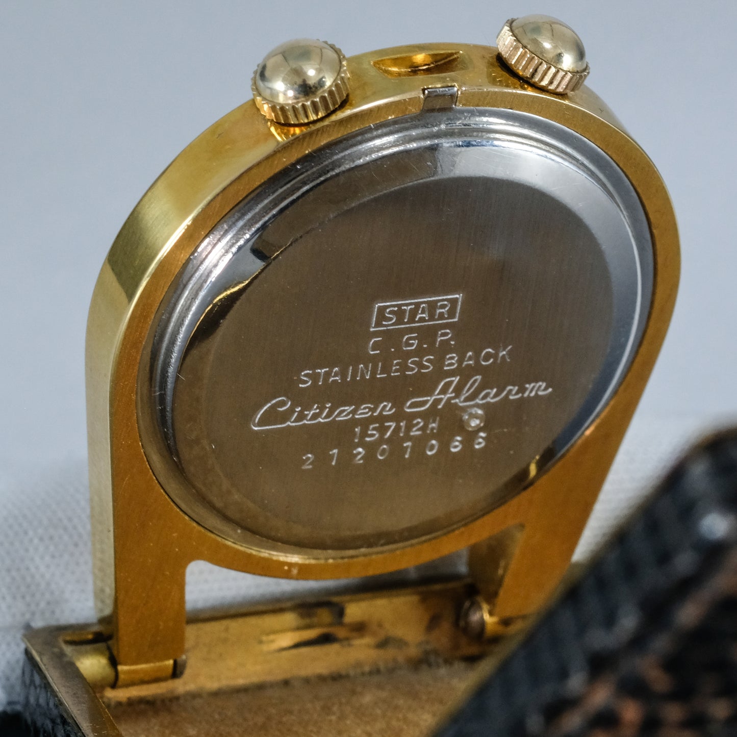 1962 Citizen Alarm Pocket, Table, Travel watch 15712H