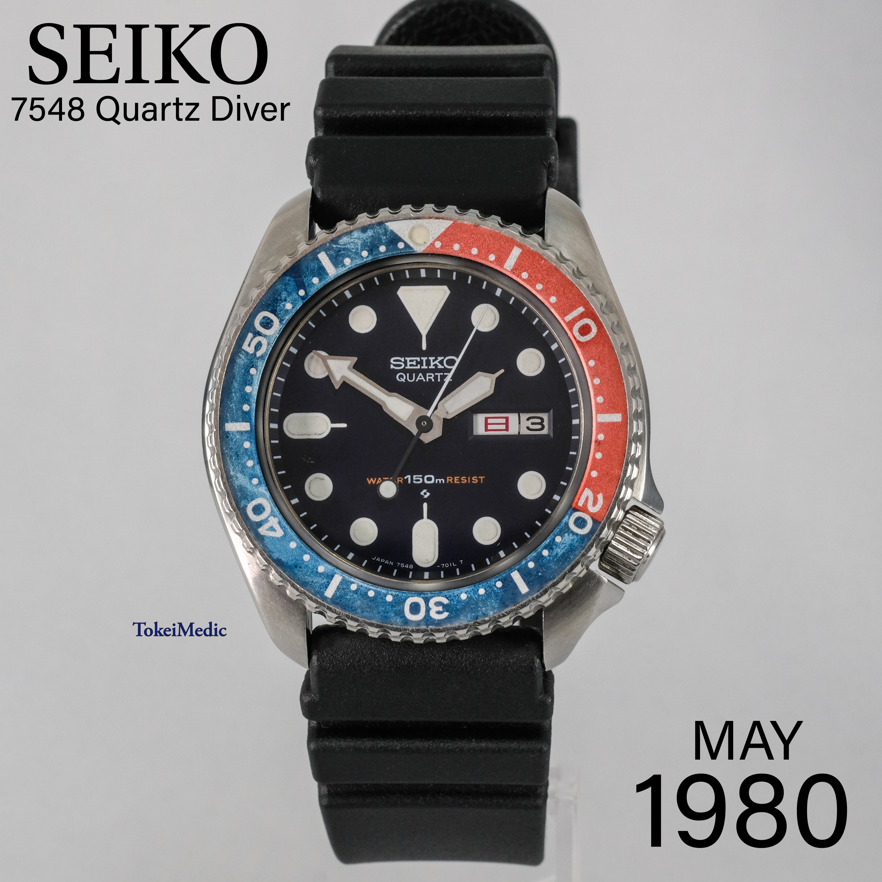 1980 Seiko Quartz Diver 7548-700B – TokeiMedic
