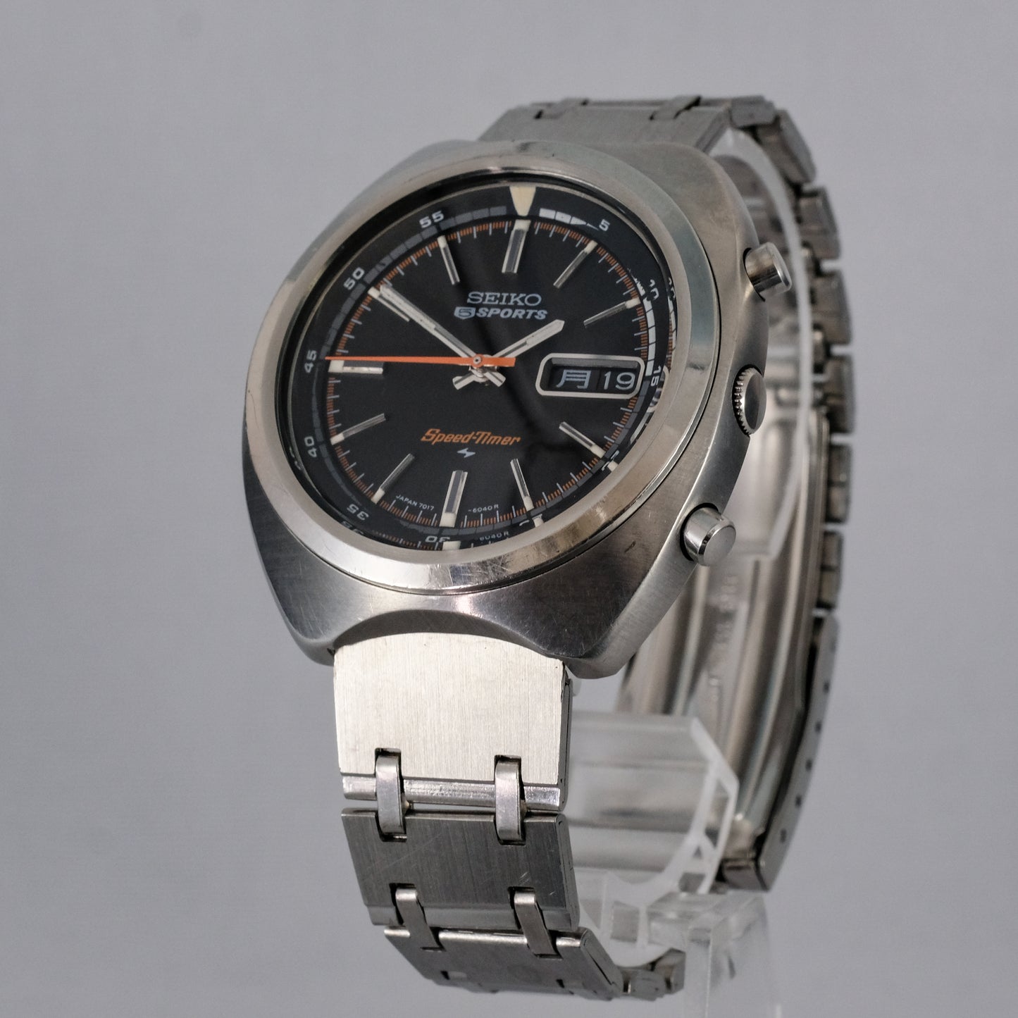 1971 Seiko 5 Sports SpeedTimer Flyback Chronograph 7017-6040