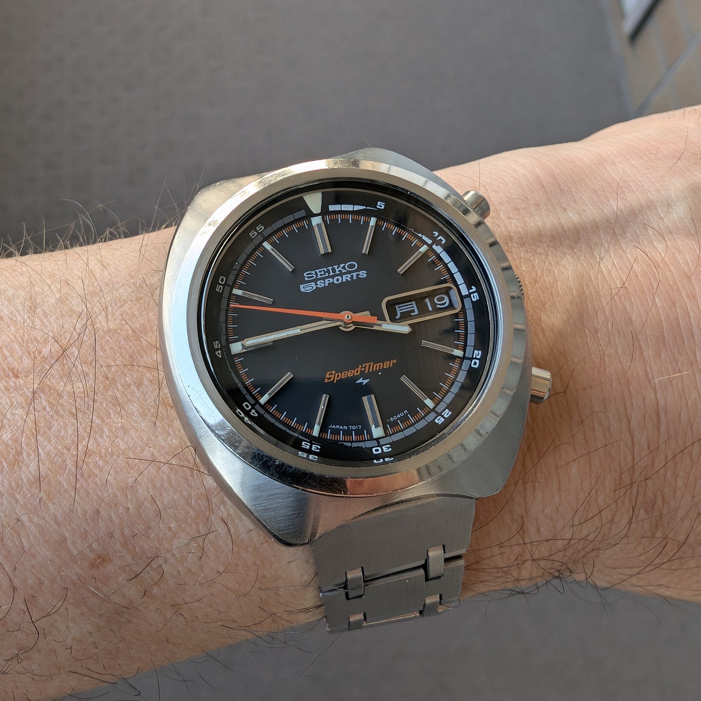 1971 Seiko 5 Sports SpeedTimer Flyback Chronograph 7017-6040