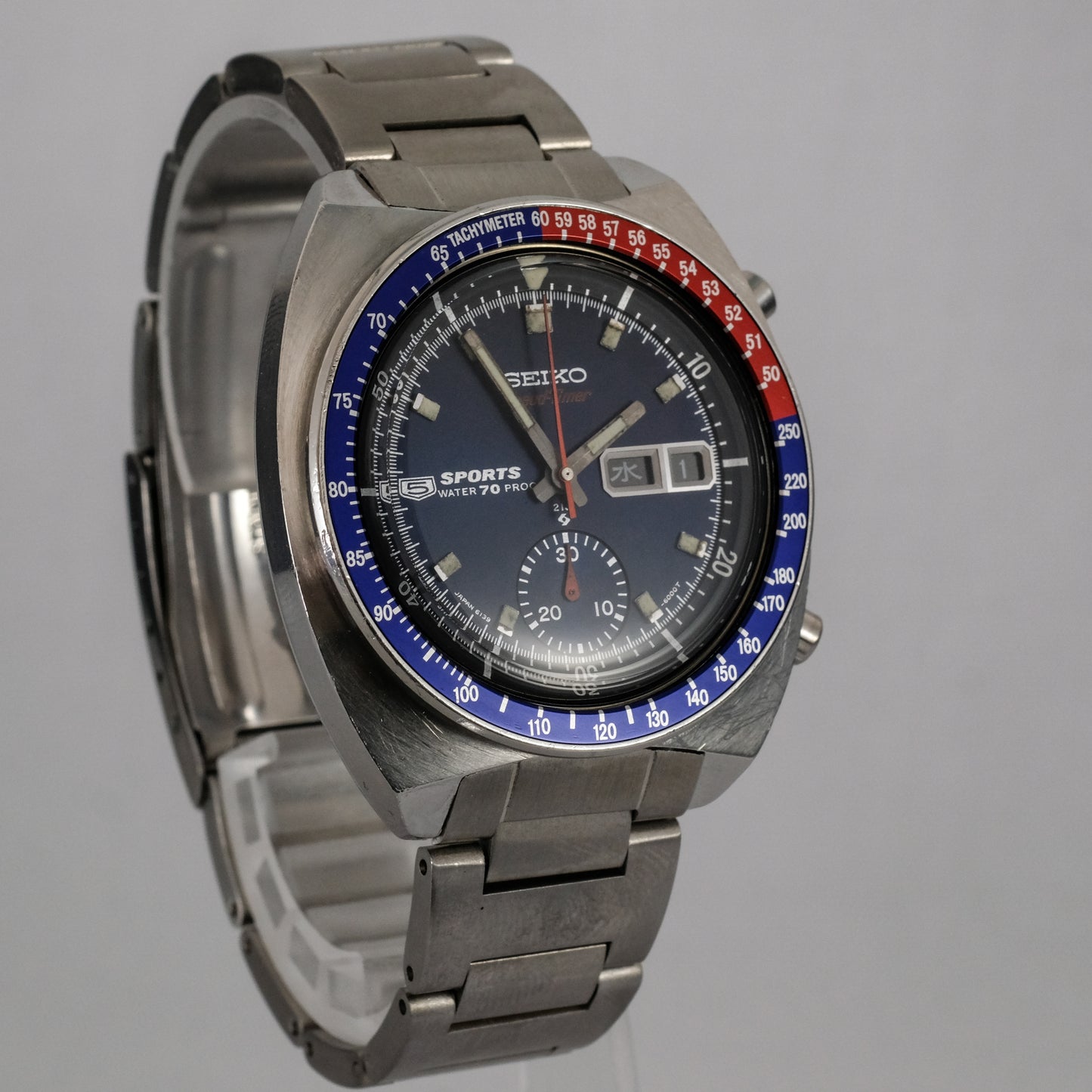 1969 Seiko 5 Sports SpeedTimer "Cervet / Pepsi" 6139-6000