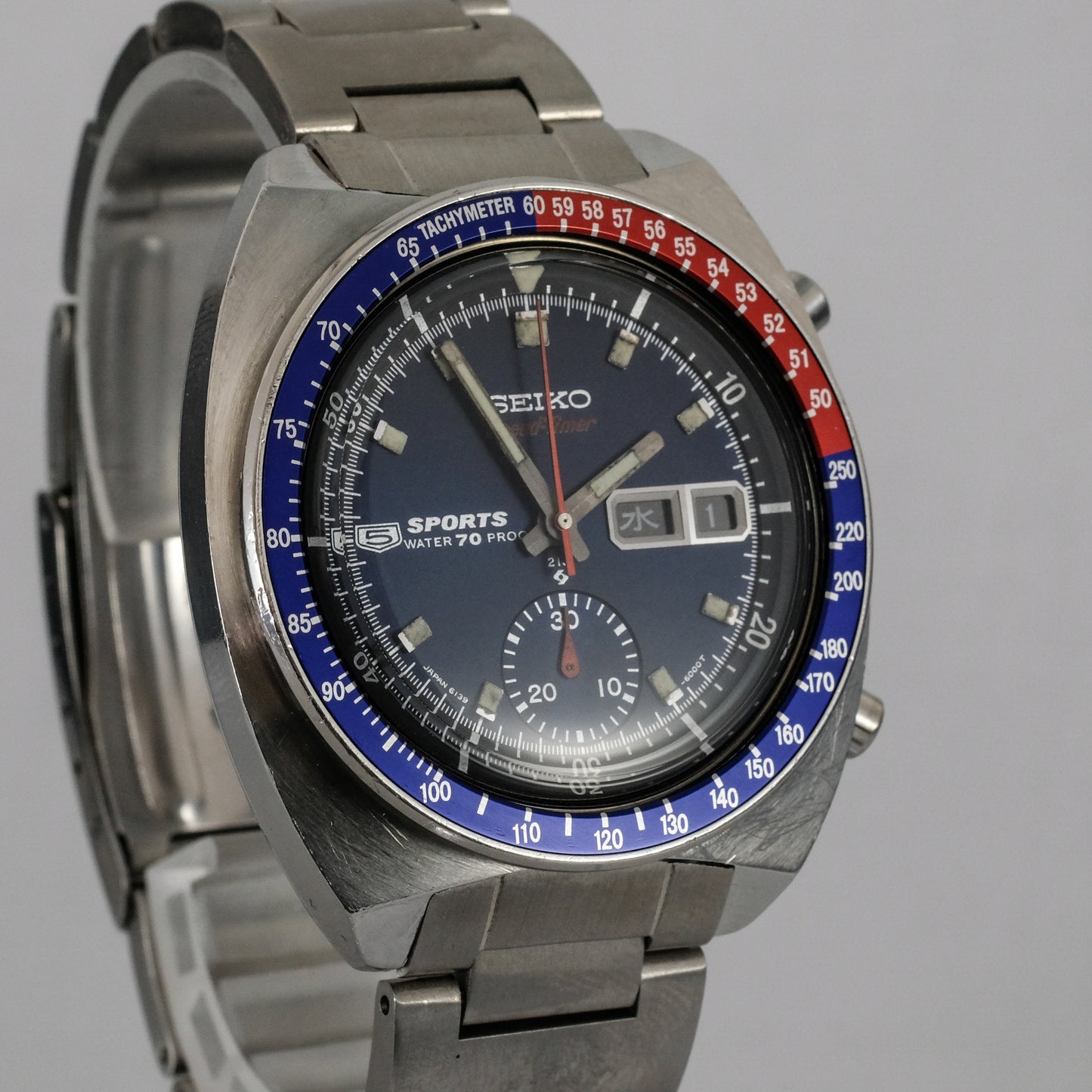 1969 Seiko 5 Sports SpeedTimer "Cervet / Pepsi" 6139-6000