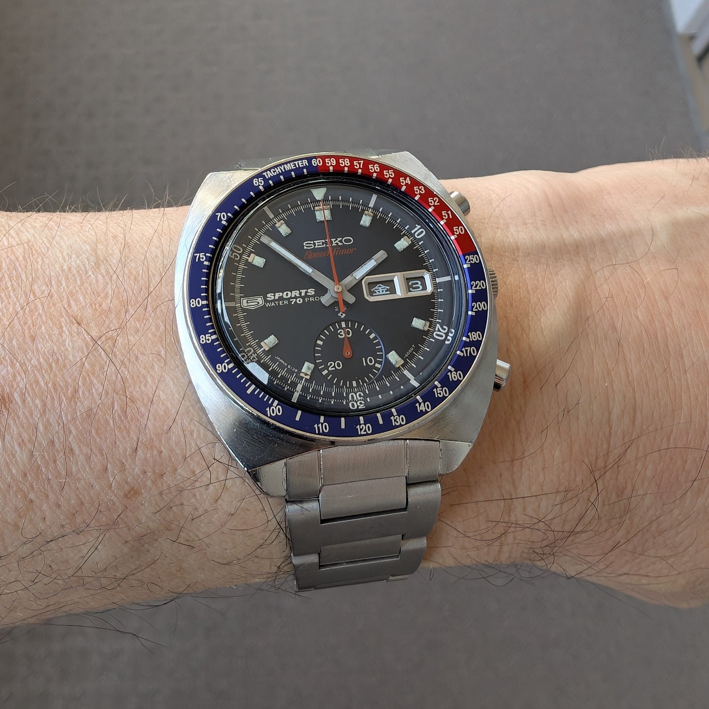 1969 Seiko 5 Sports SpeedTimer "Cervet / Pepsi" 6139-6000