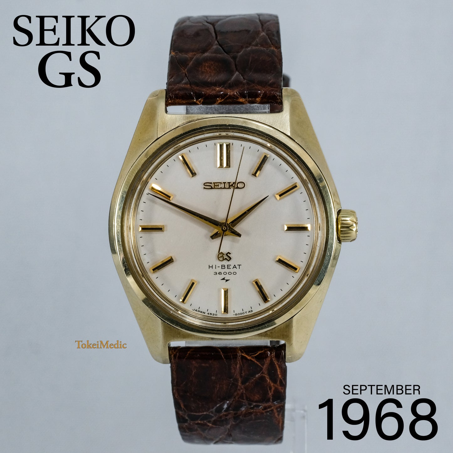 1968 Seiko GS 4520-8000 Cap Gold