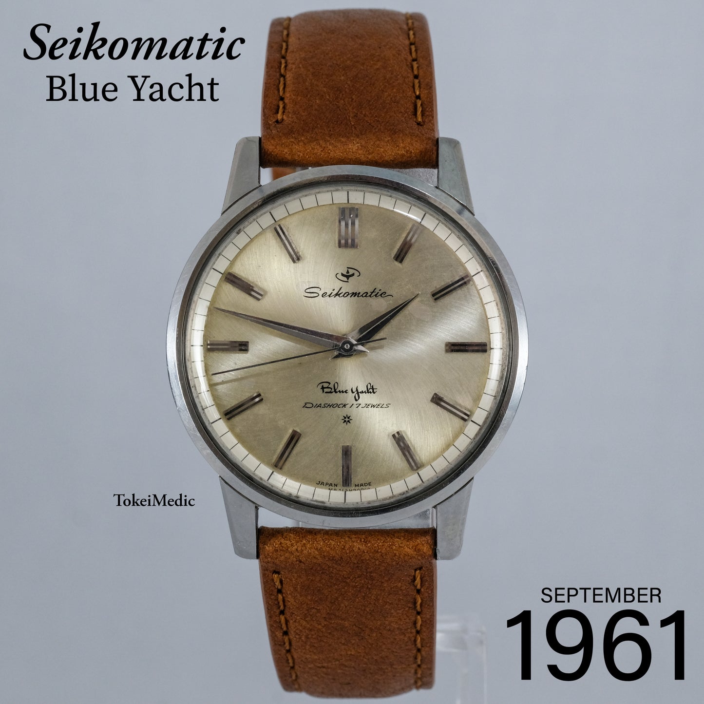 1961 Seikomatic Blue Yacht J13034E