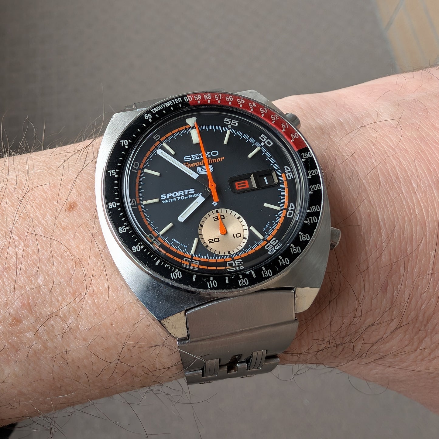 1970 Seiko 5 Sports SpeedTimer "Coke" 6139-6030