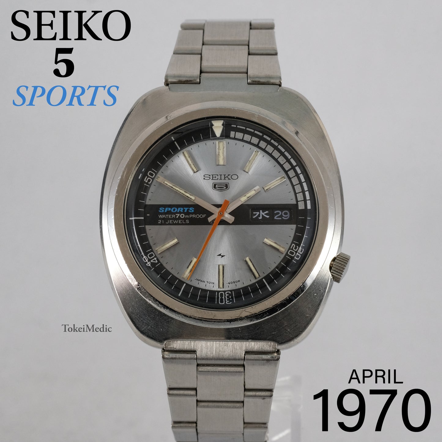 1970 Seiko 5 Sports 7019-6030