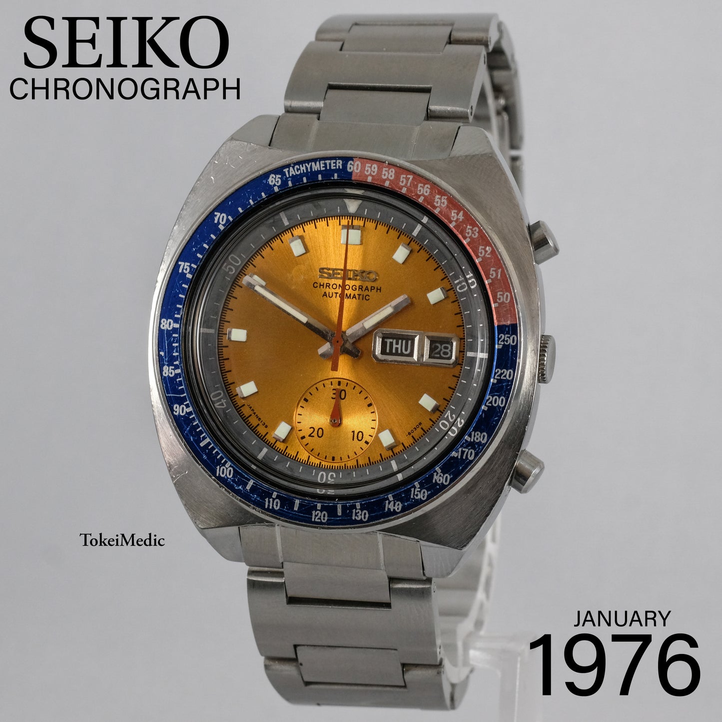 1976 Seiko Chronograph 6139-6002