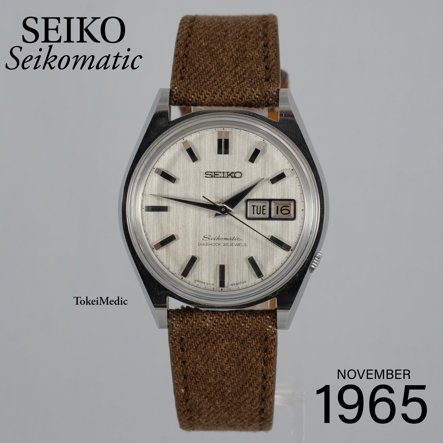 1965 Seiko Seikomatic 6218-8950