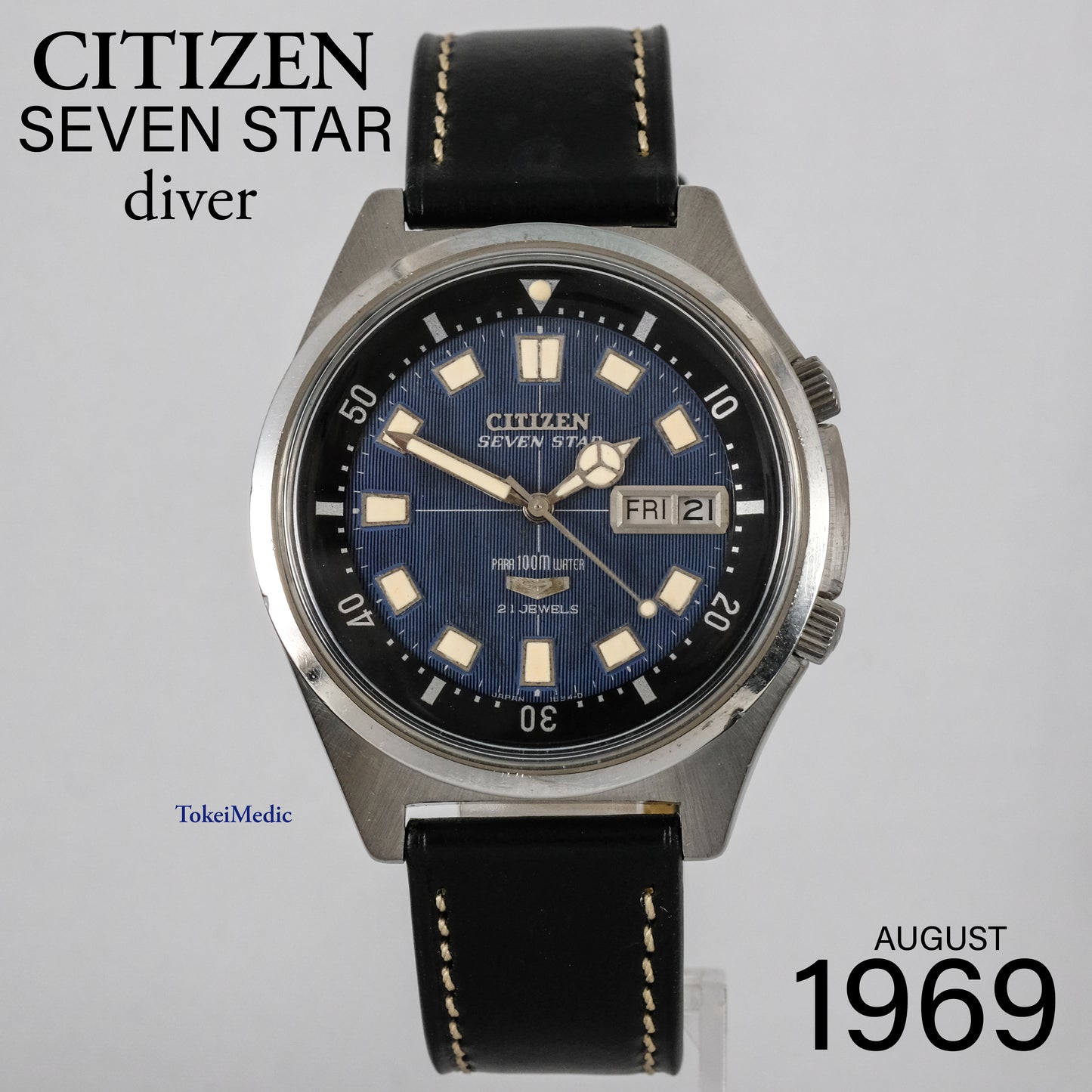 1969 Citizen Seven Star Diver 4-520343 Y