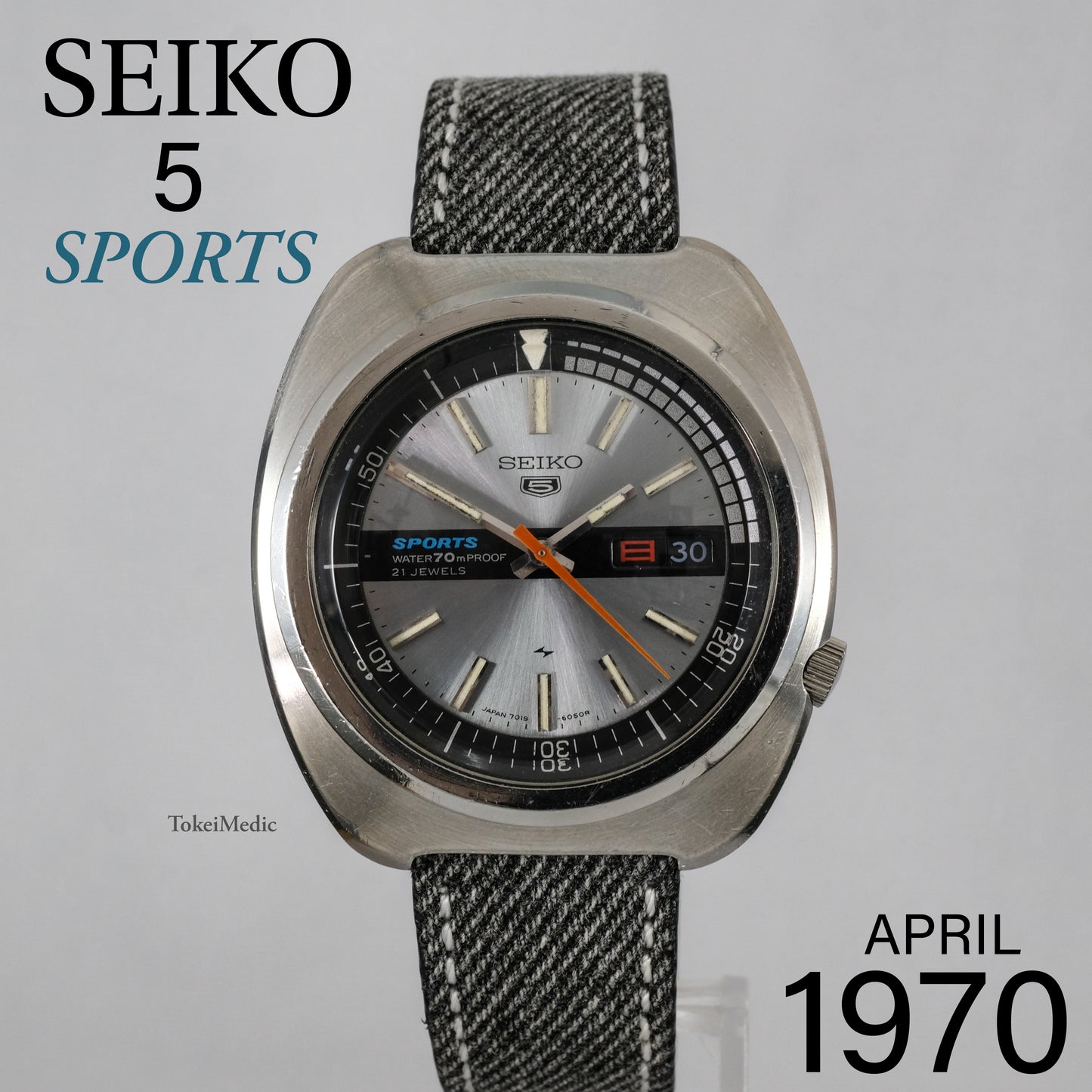 1970 Seiko 5 Sports 7019-6030