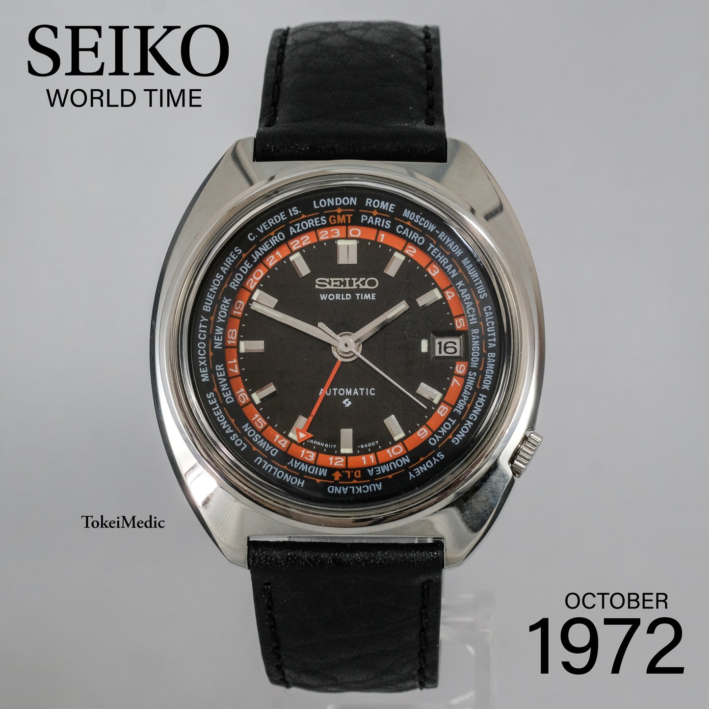 1972 Seiko World Time 6117-6400
