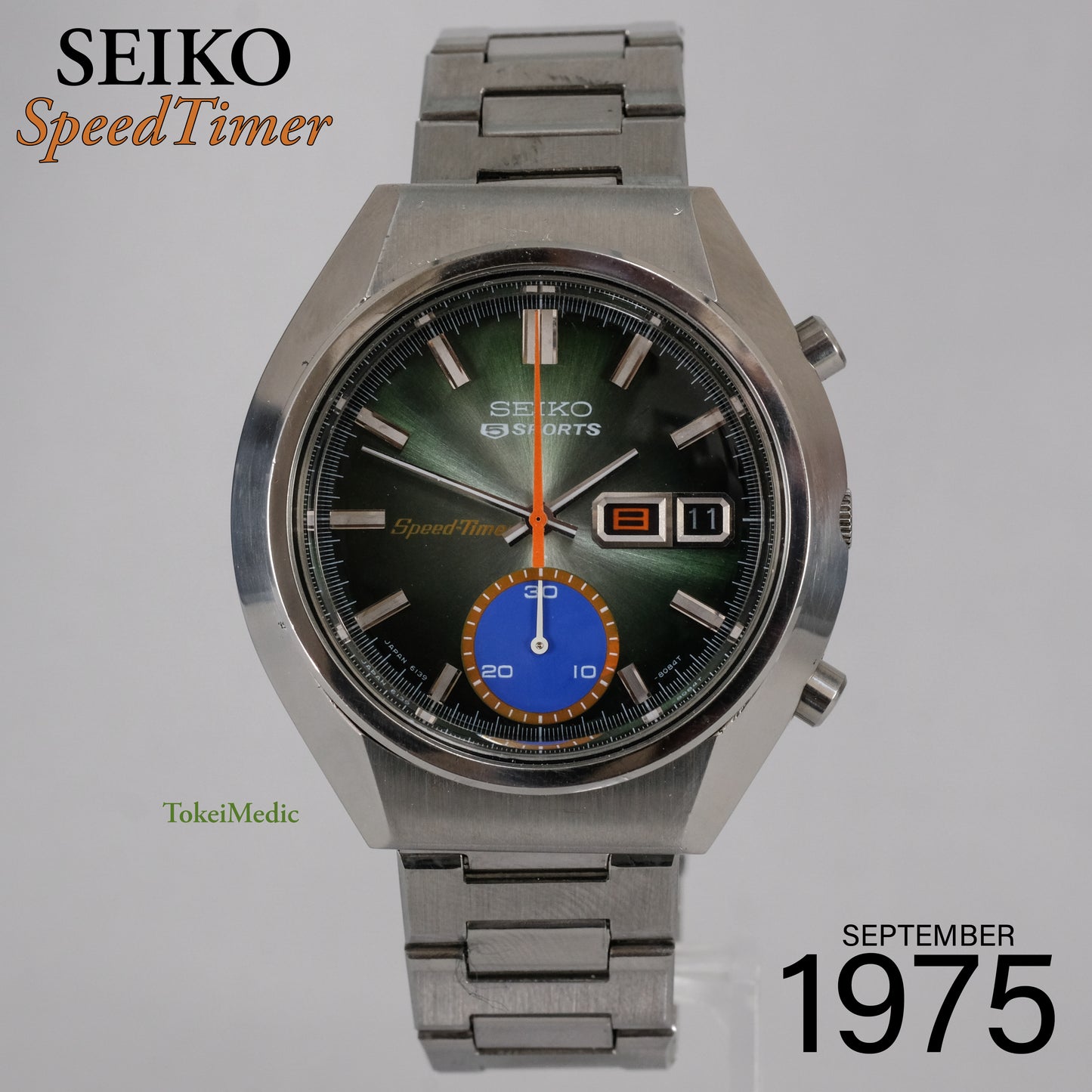 1975 Seiko 5 Sports SpeedTimer 6139-8040