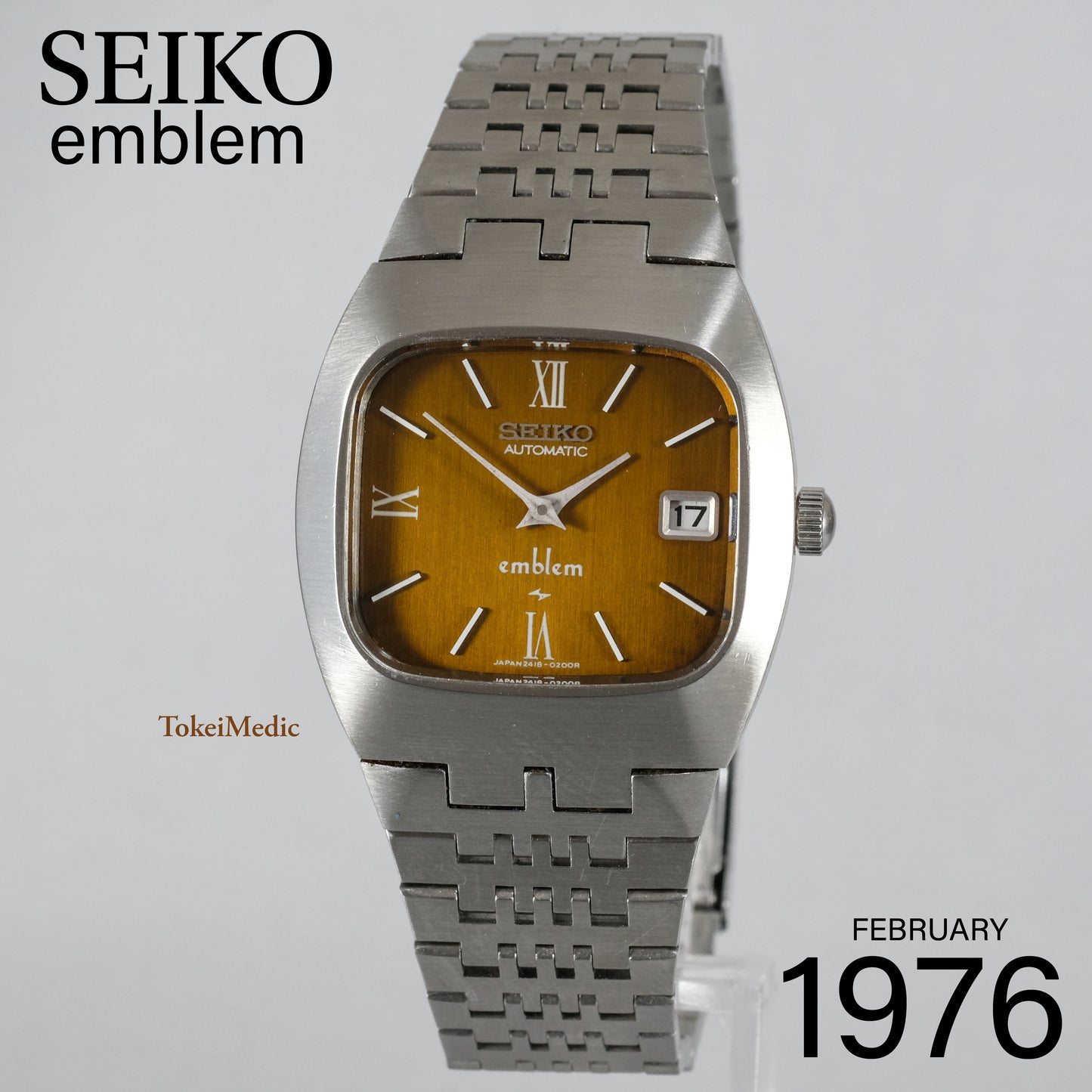1976 Seiko Emblem 2418-3020