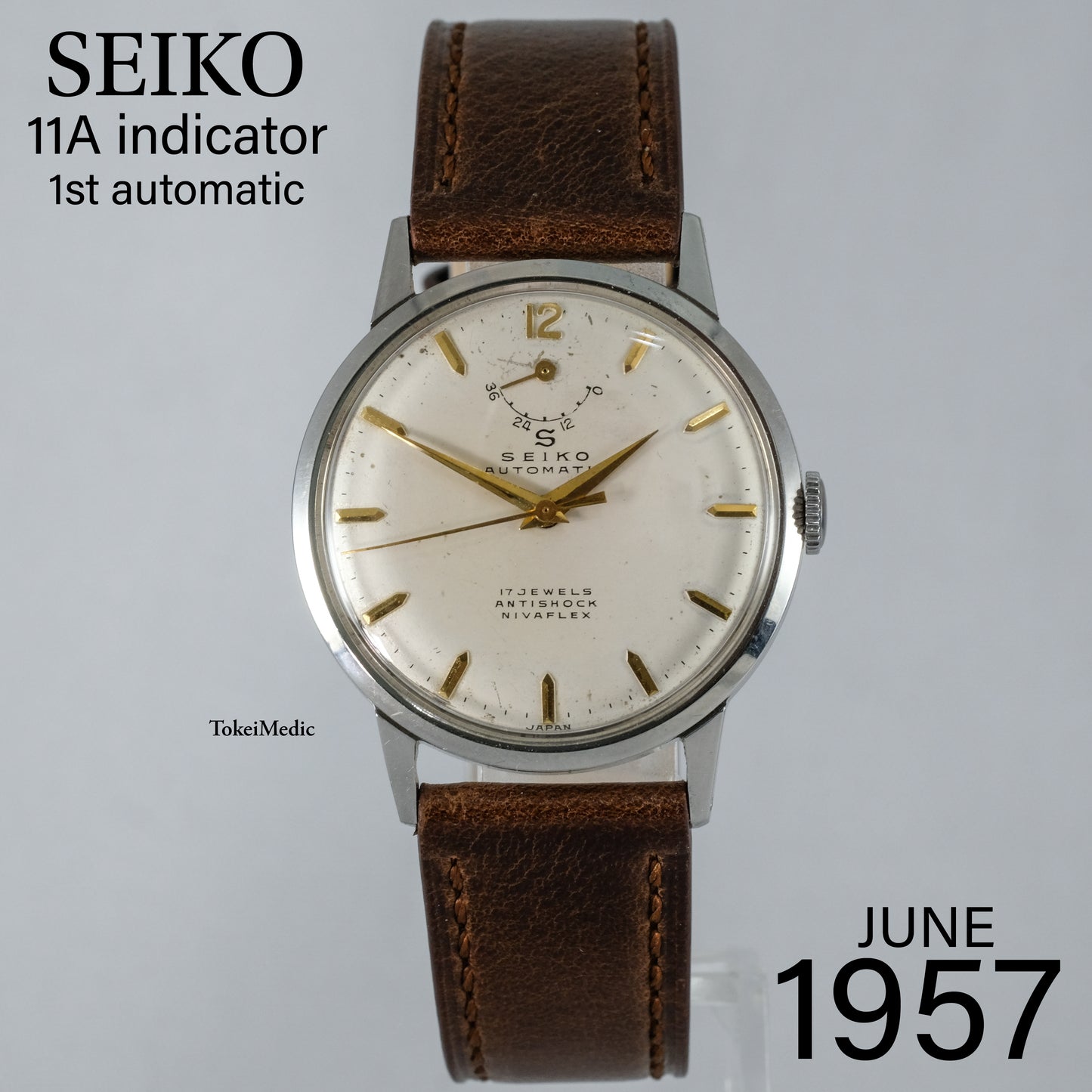 1957 Seiko Automatic 11A Indicator 14043