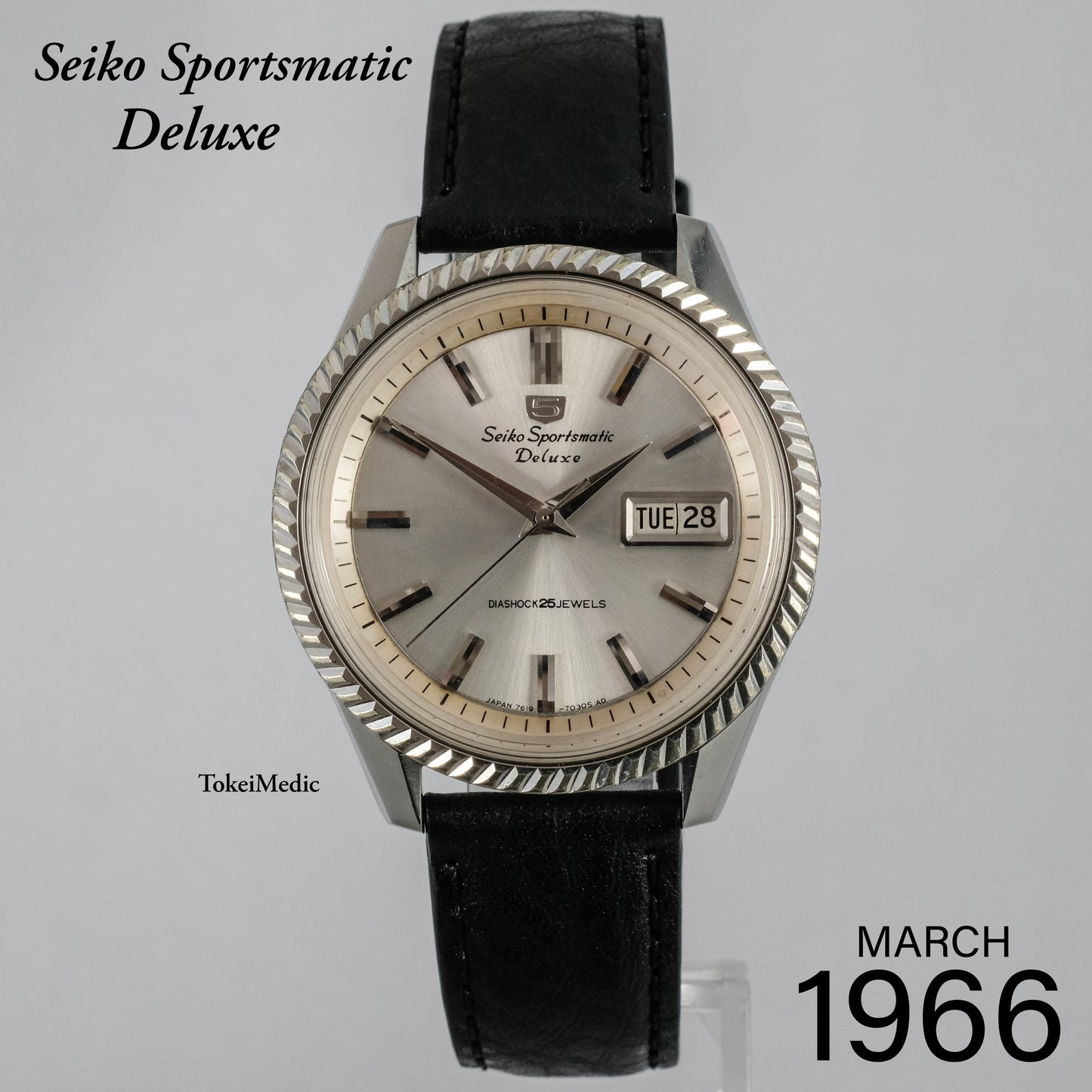 1966 Seiko Sportsmatic Deluxe 7619-7040