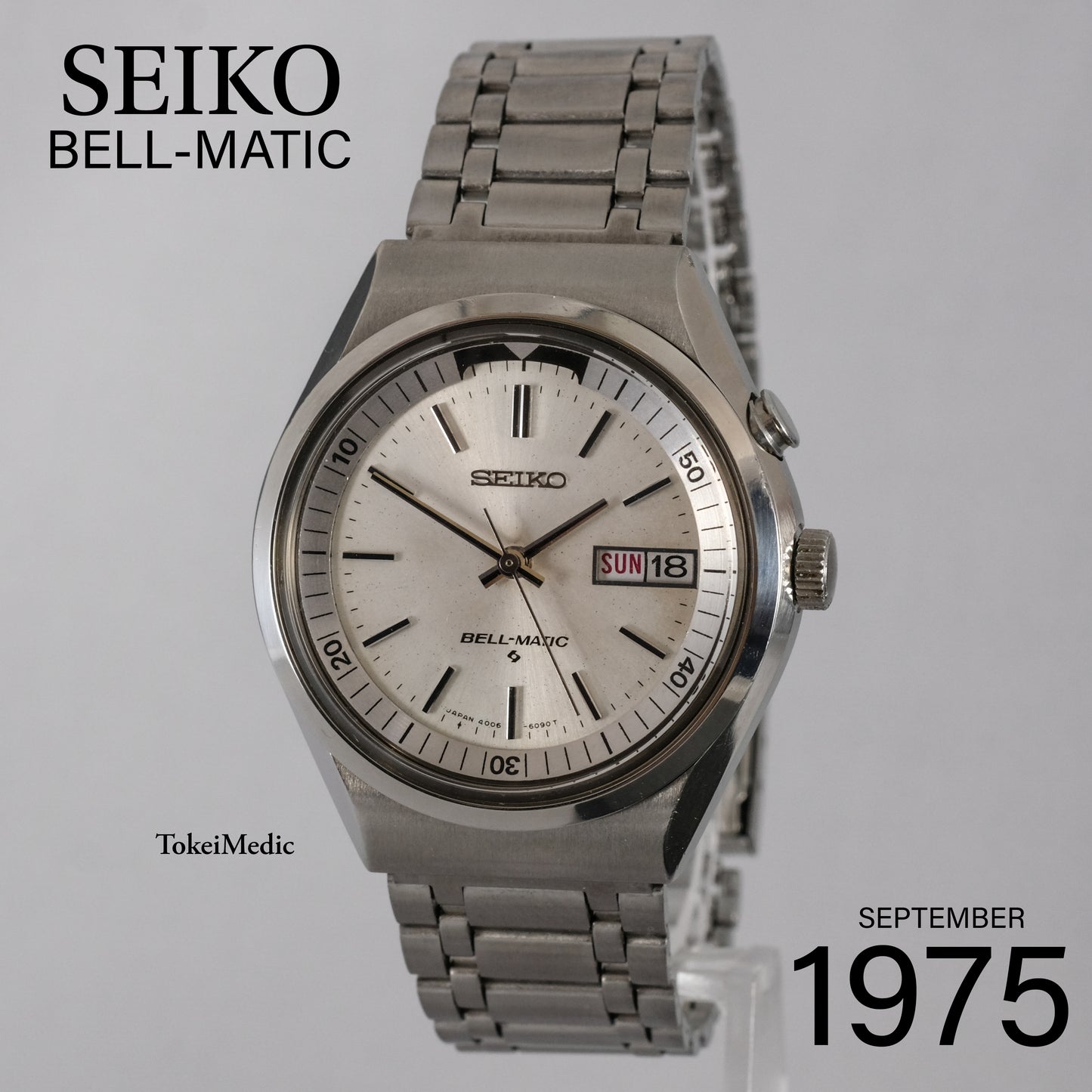 1975 Seiko Bell-Matic 4006-6070