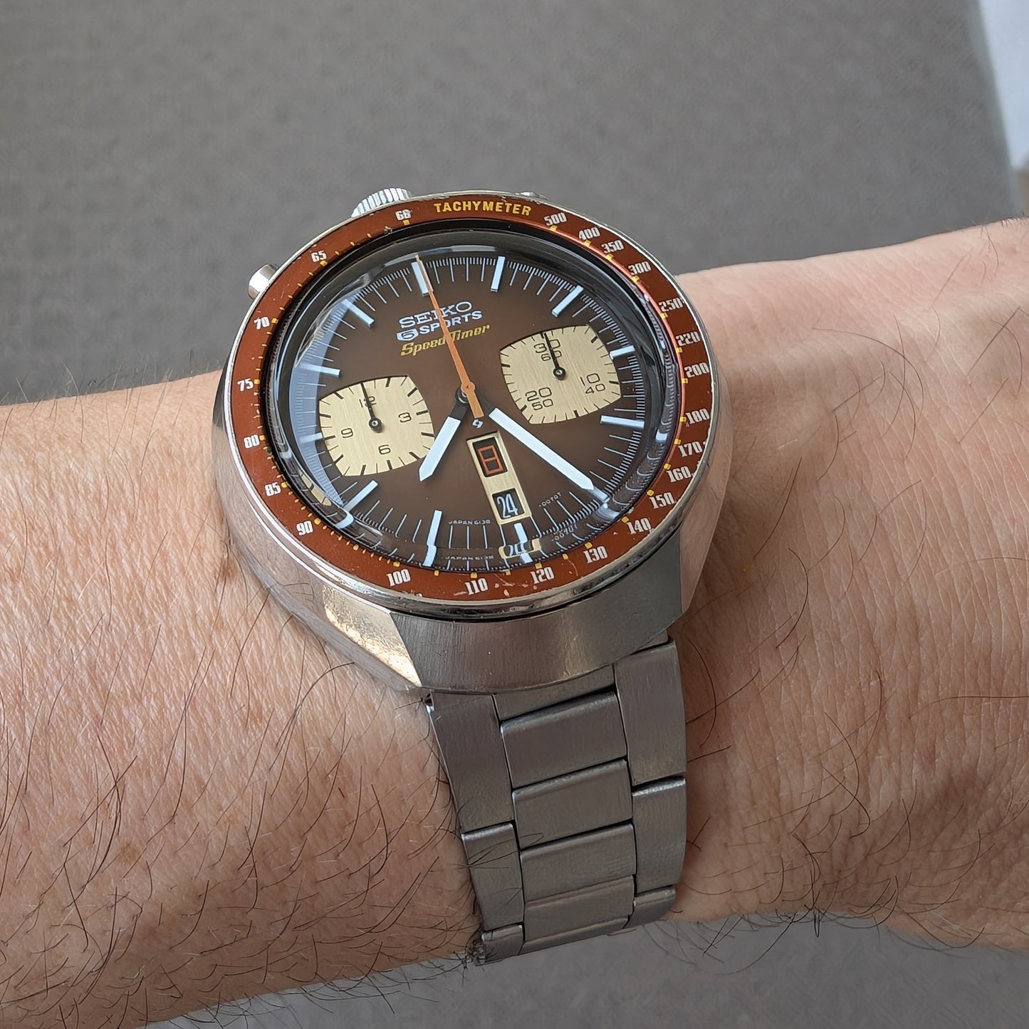1976 Seiko "BullHead" SpeedTimer 6138-0040